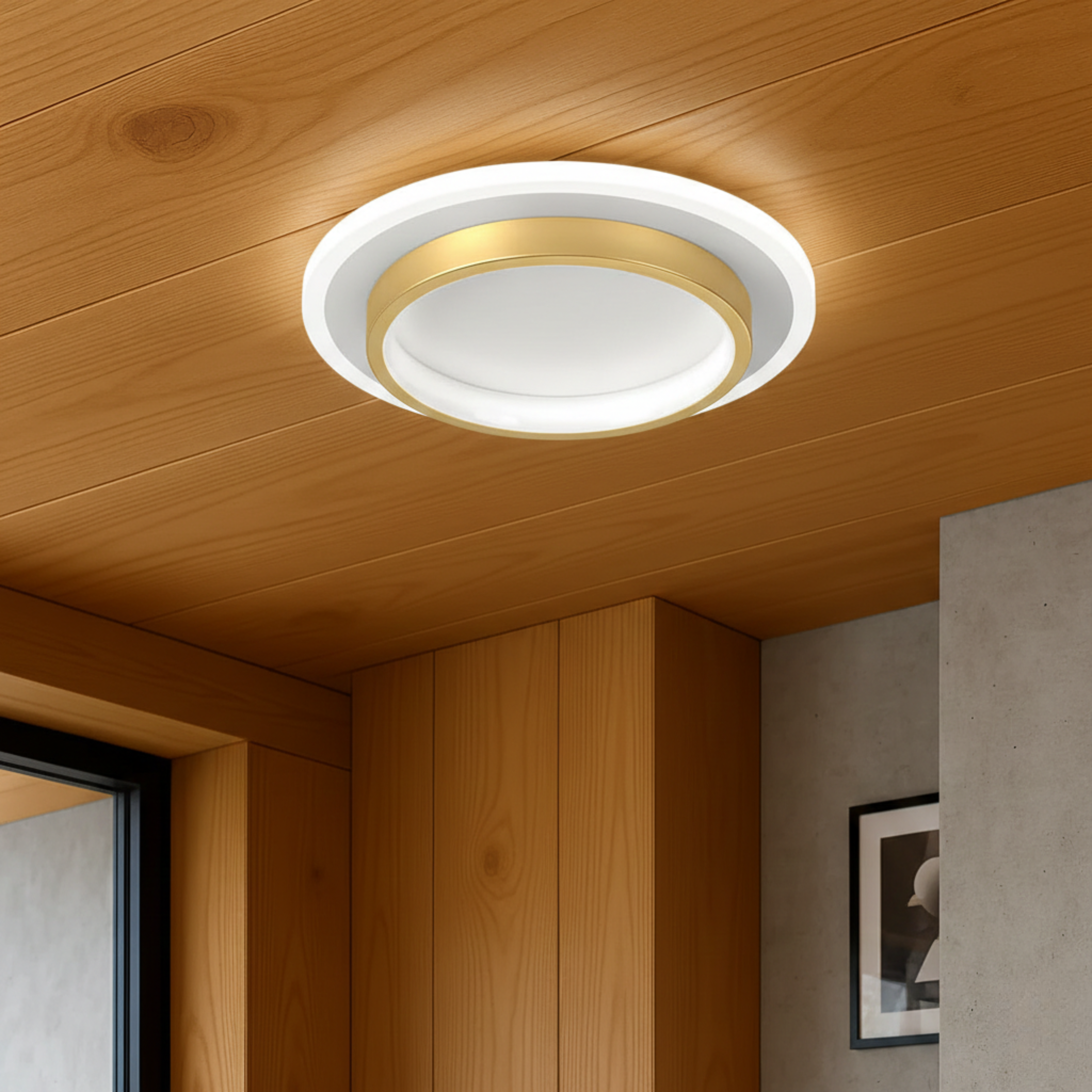 Luminara | Contemporary Sleek LED Flush Mount Ceiling Light Fixture
