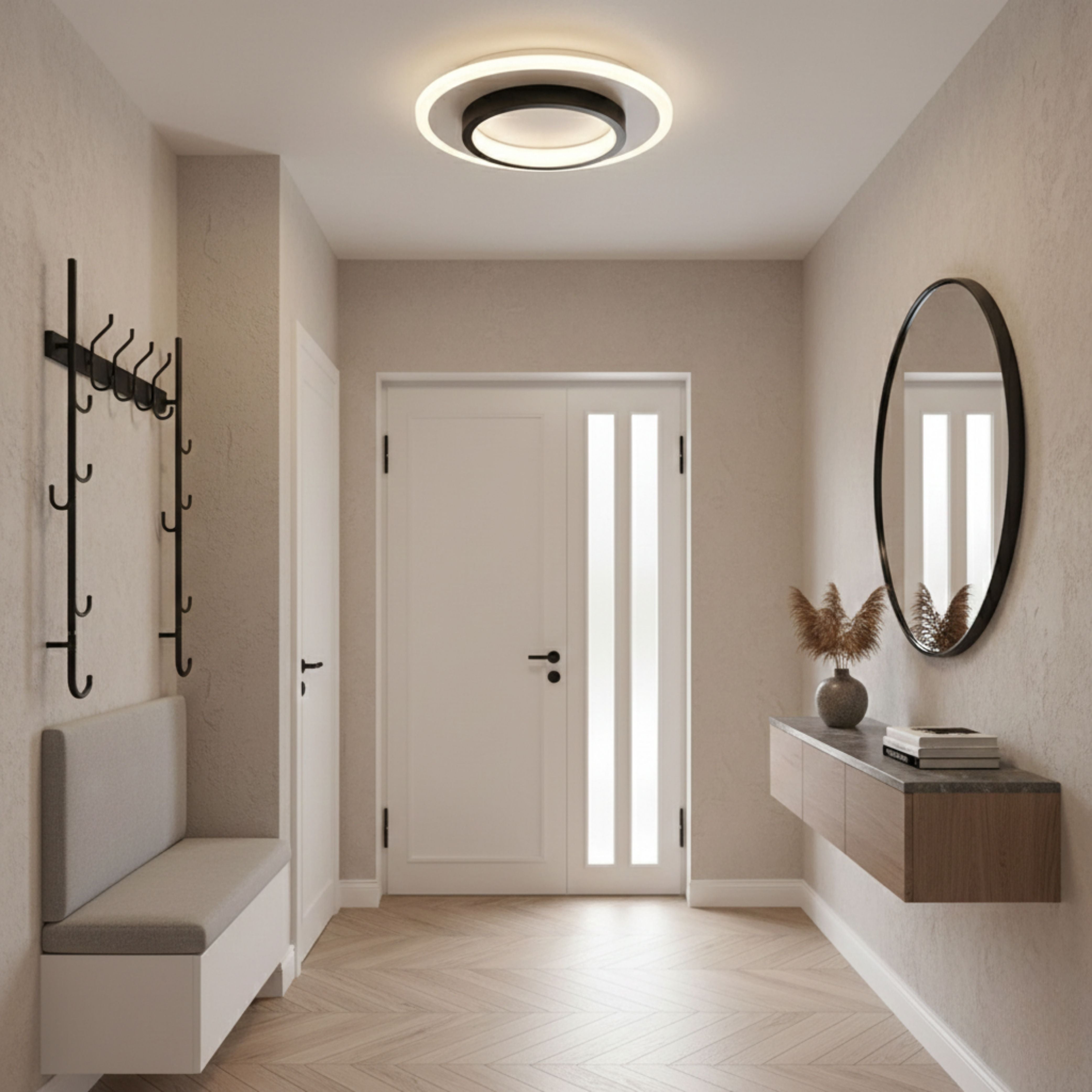 Luminara | Contemporary Sleek LED Flush Mount Ceiling Light Fixture