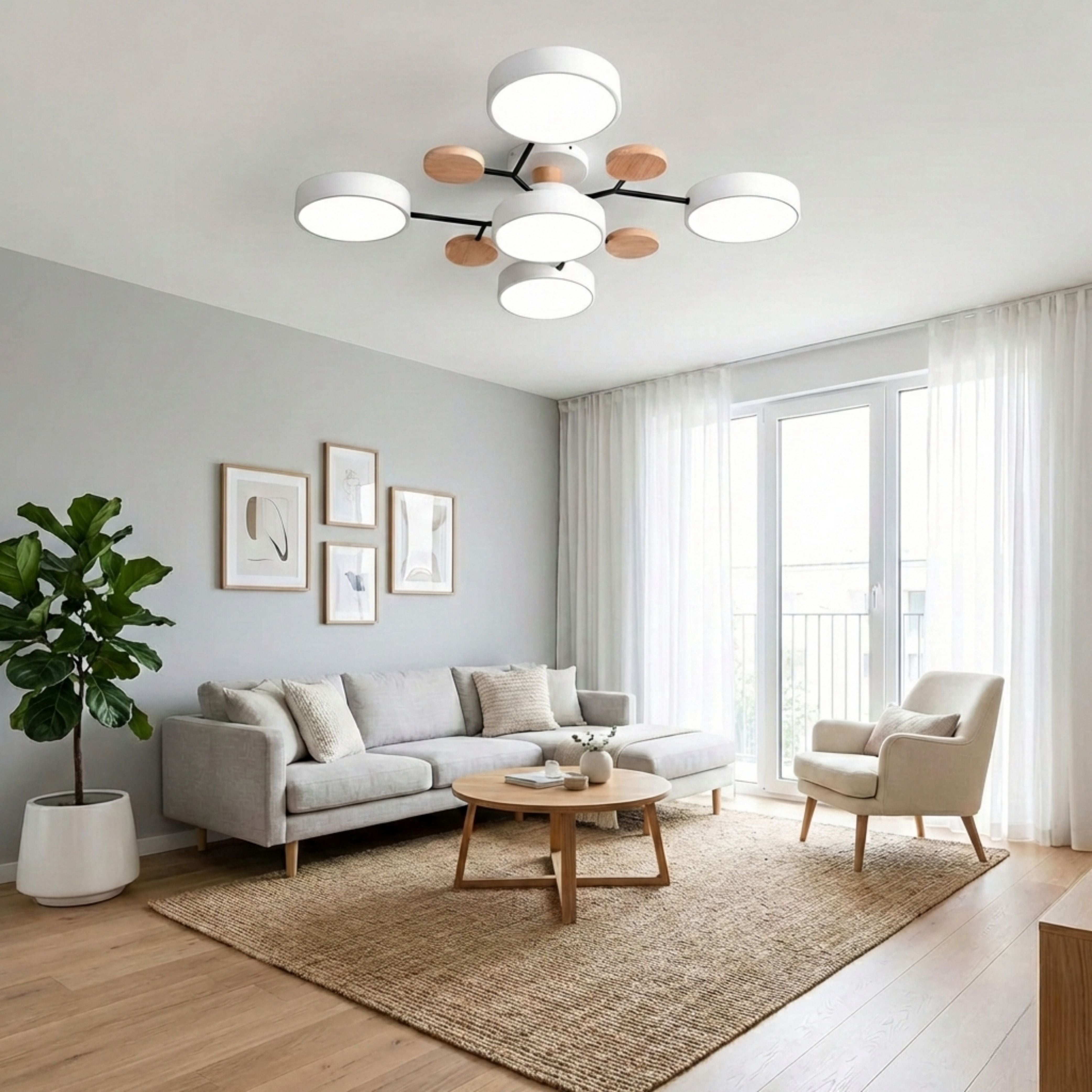 Luminara | Modern Elegant Black Iron LED Dining Room Chandelier