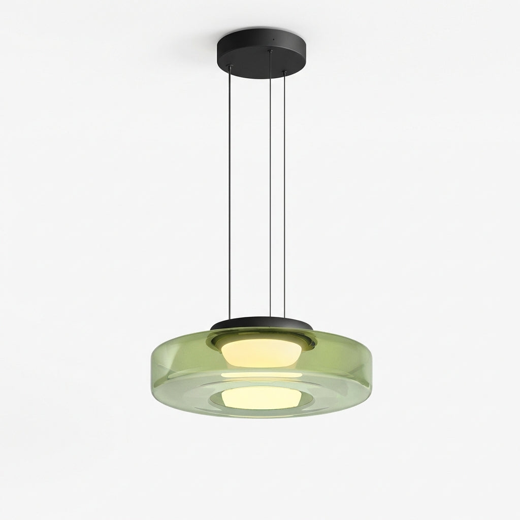 Luminara | Dynamic Amber Glass Kitchen Pendant Lighting Fixture