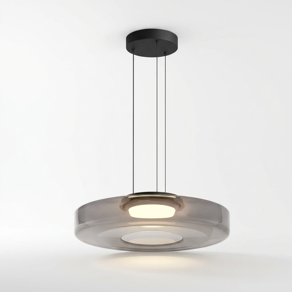 Luminara | Dynamic Amber Glass Kitchen Pendant Lighting Fixture