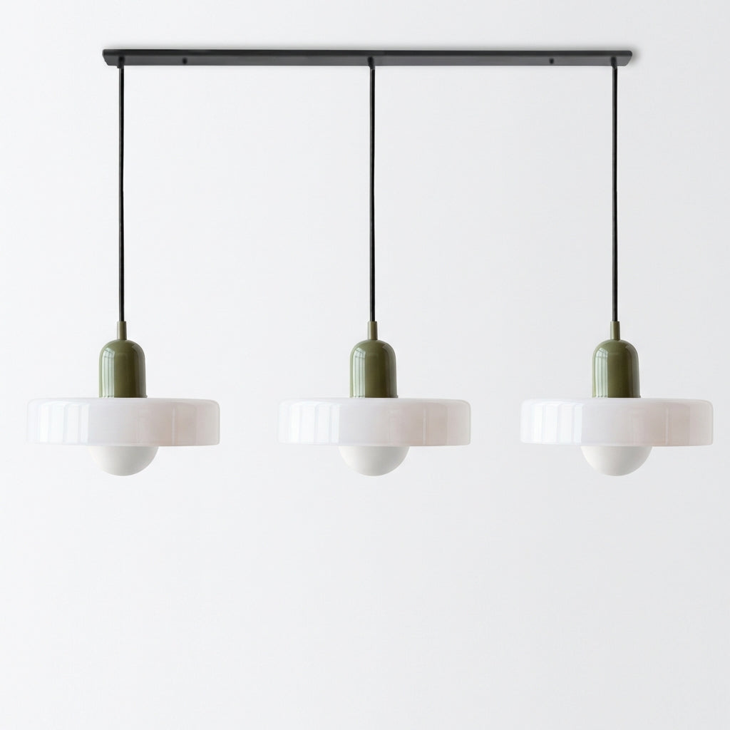 Lumosphere | Stylish Modern 3-Head Colored Glass Pendant Light