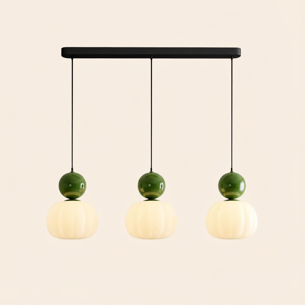 ArtDecoGlow | Elegant Vintage Glass Pendant Light Ceiling Fixture