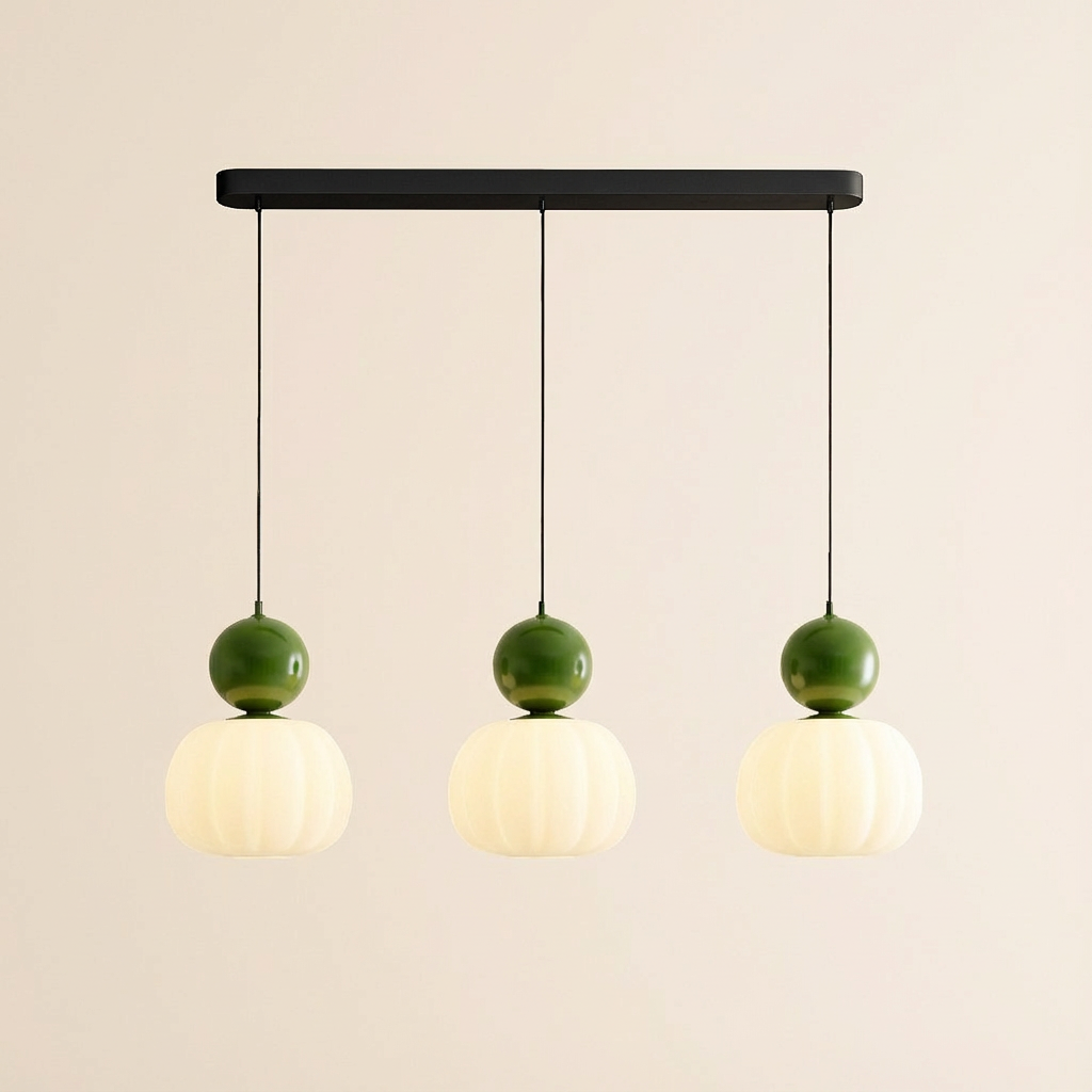 ArtDecoGlow | Elegant Vintage Glass Pendant Light Ceiling Fixture