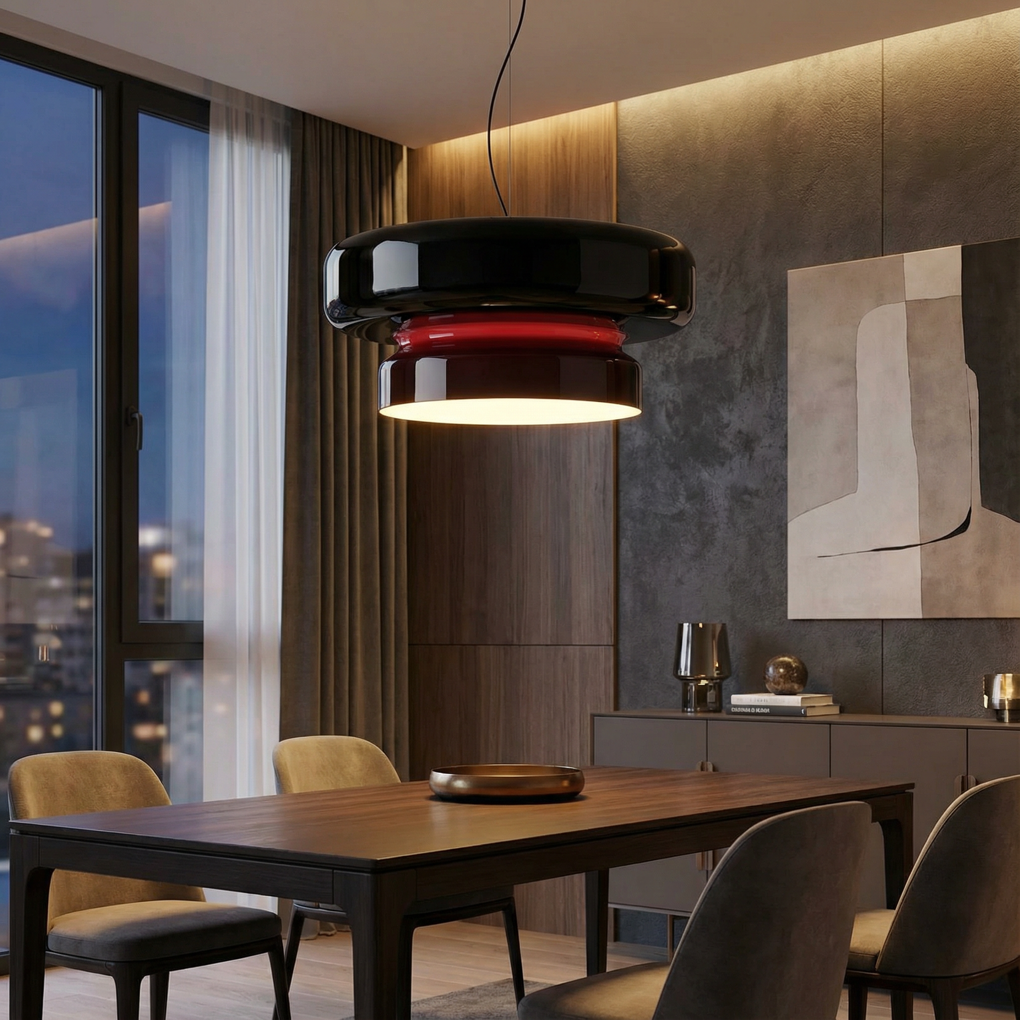 ChromaGlow | Striking Translucent Glass Kitchen Island Pendant Lighting