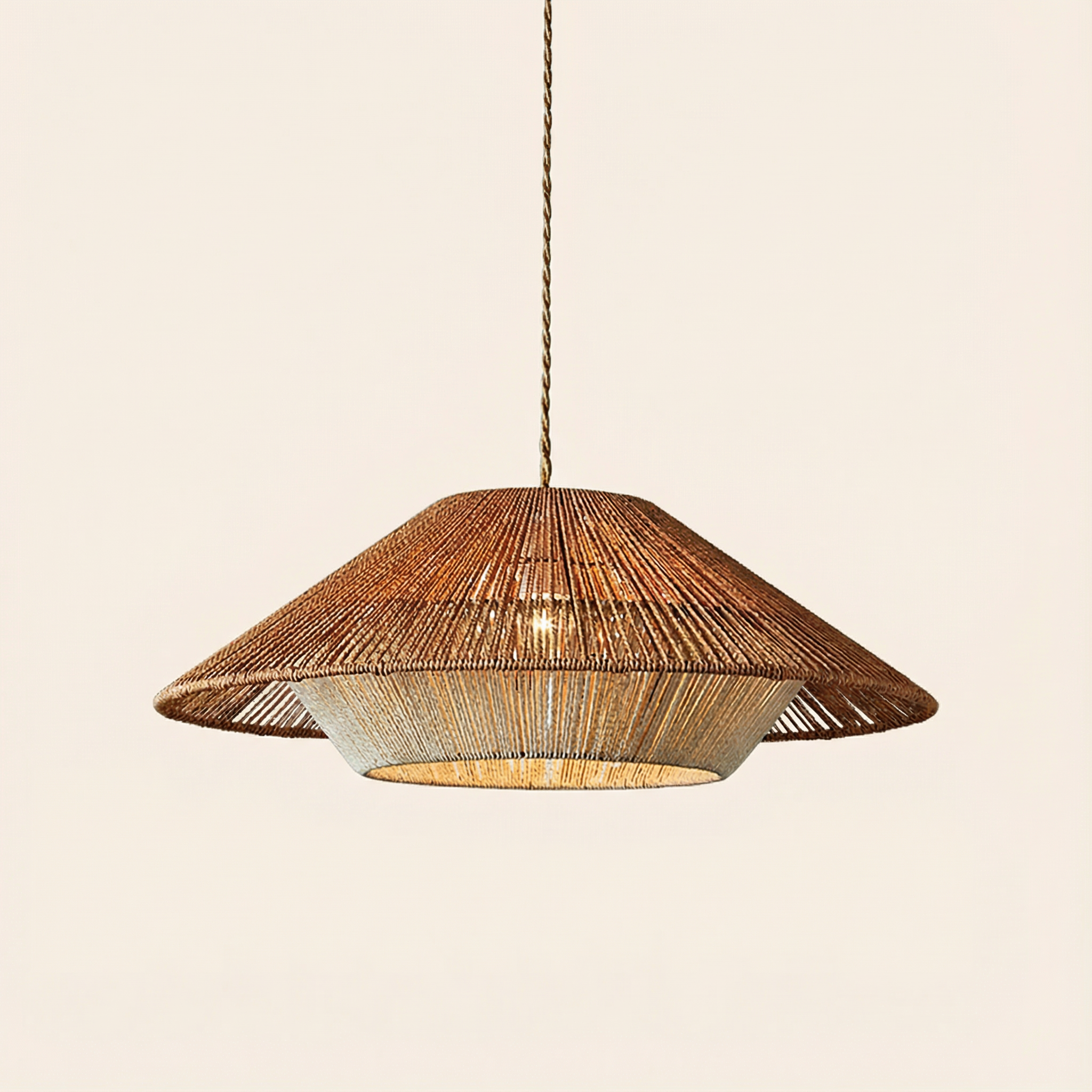 BambooAura | Elegant Handwoven Bamboo Kitchen Pendant Lighting Fixture