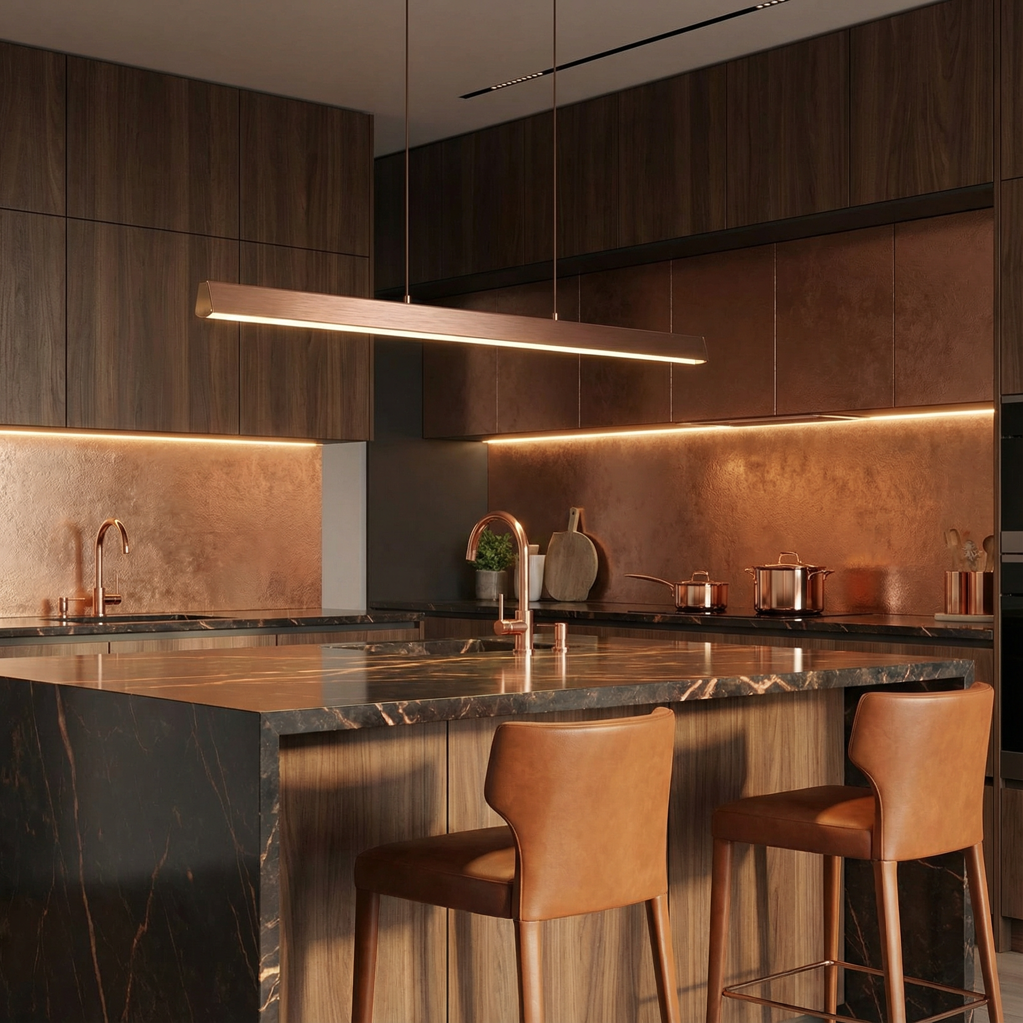 Luminara | Modern Sleek Dimmable Kitchen Pendant Lighting Fixture