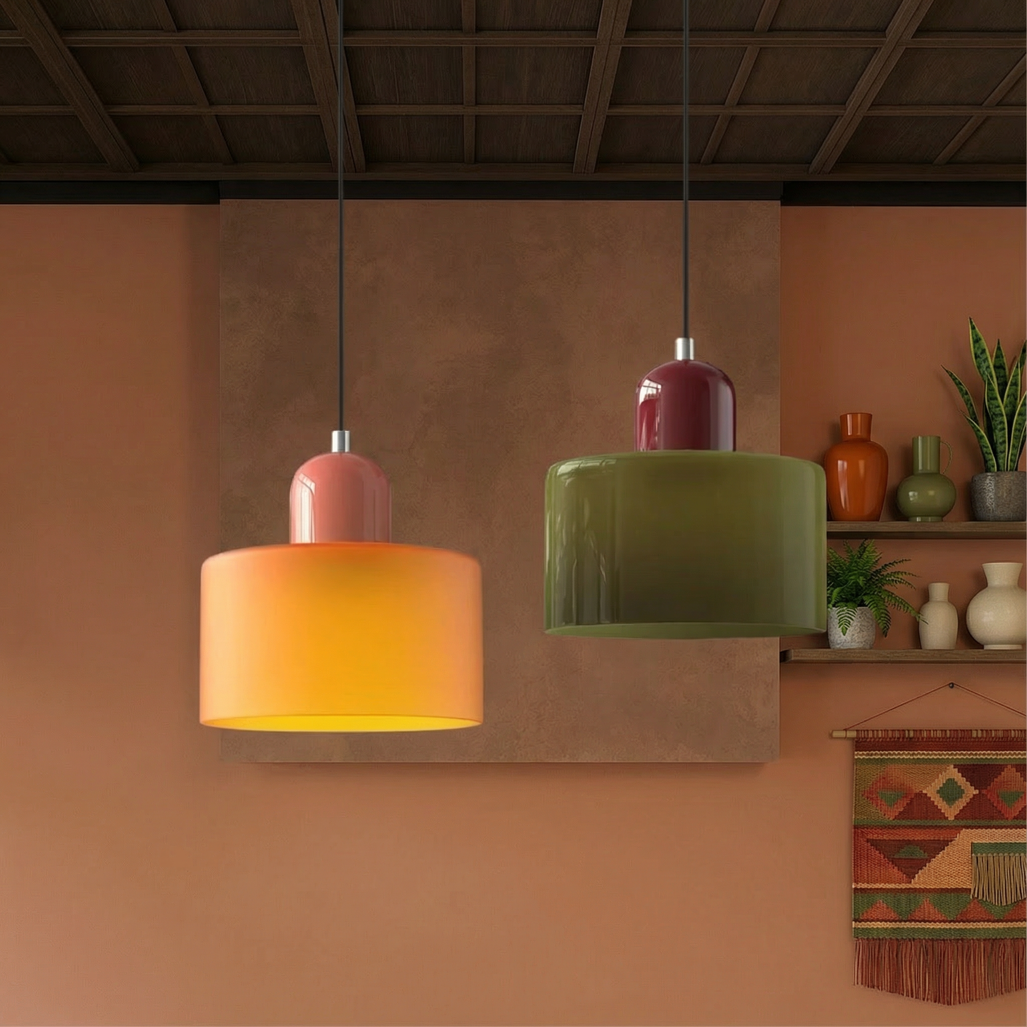 BauhausGlow | Modern Elegant Glass Pendant Lighting for Kitchen Island