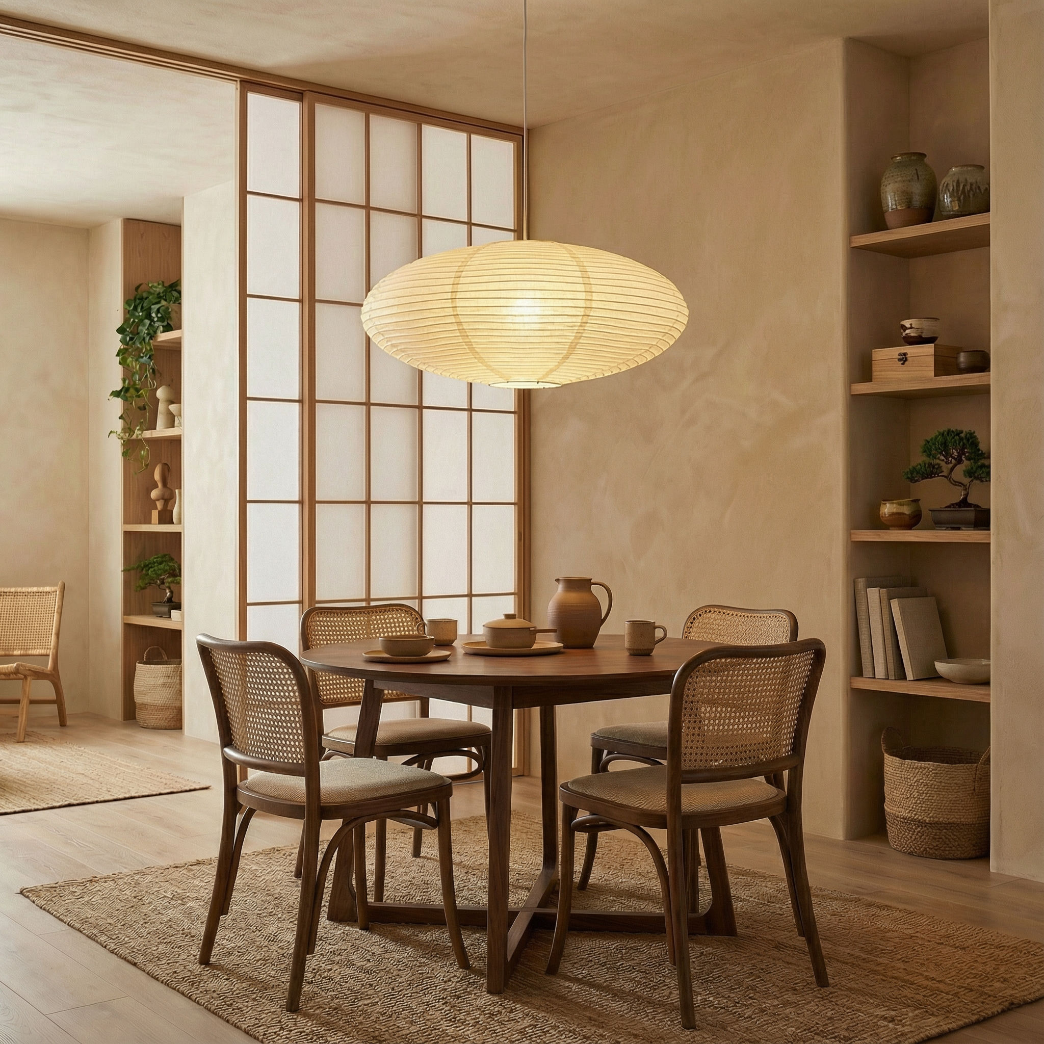 WabiLight | Elegant Minimalist Paper Kitchen Pendant Lighting Fixture