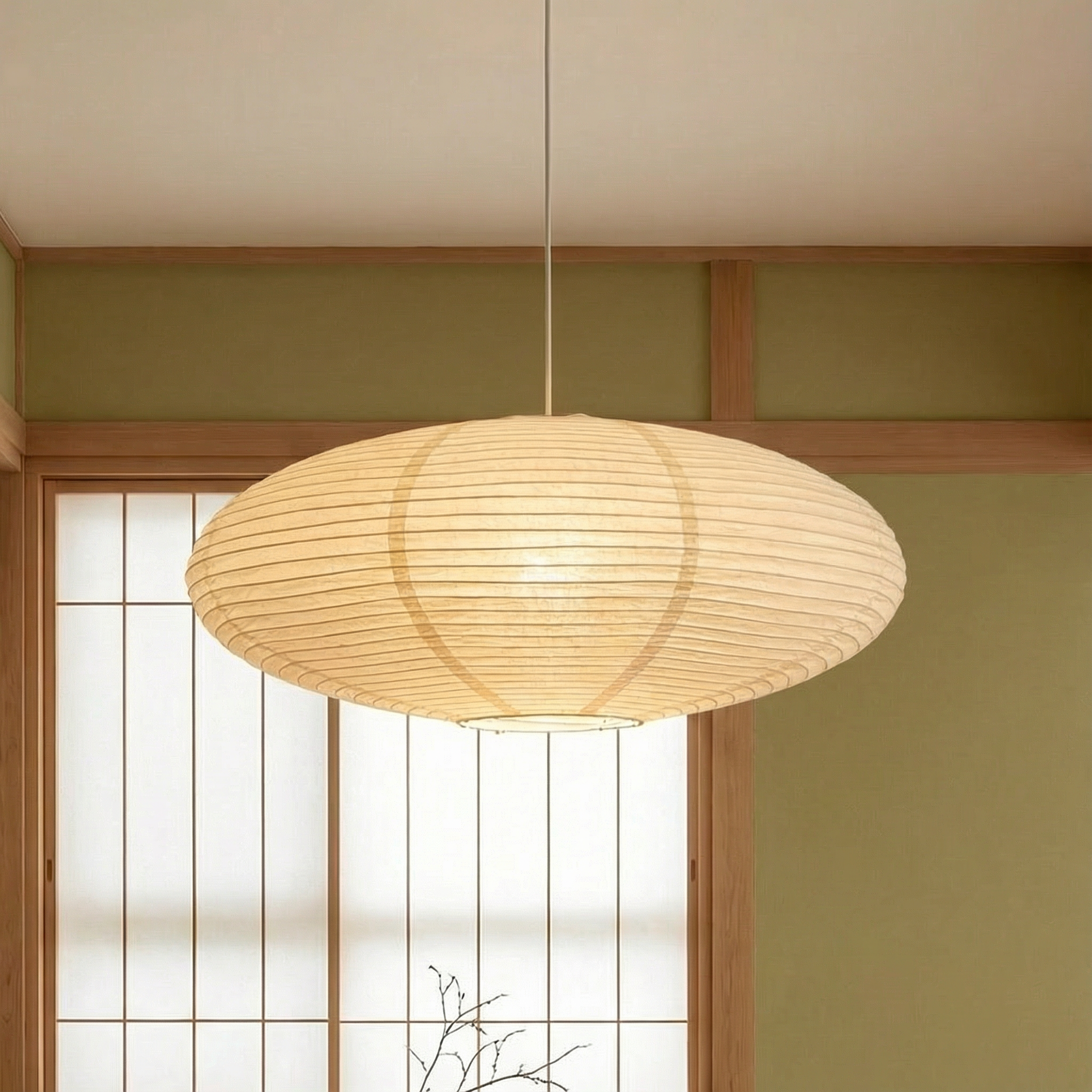 WabiLight | Elegant Minimalist Paper Kitchen Pendant Lighting Fixture