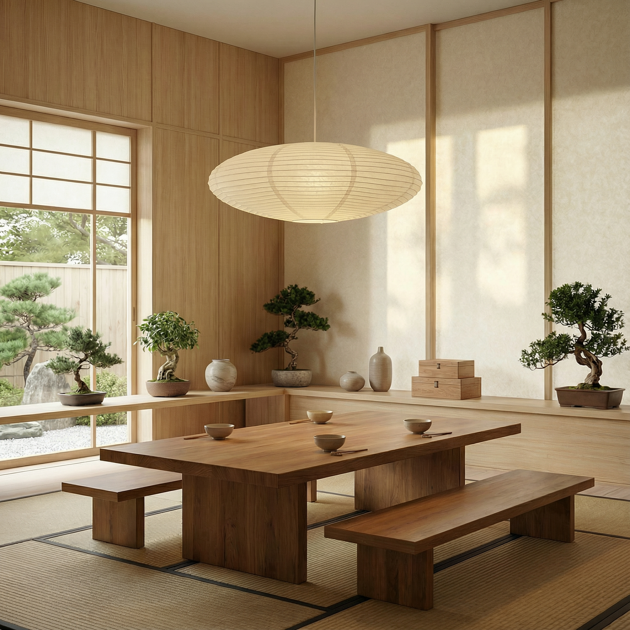 WabiLight | Elegant Minimalist Paper Kitchen Pendant Lighting Fixture