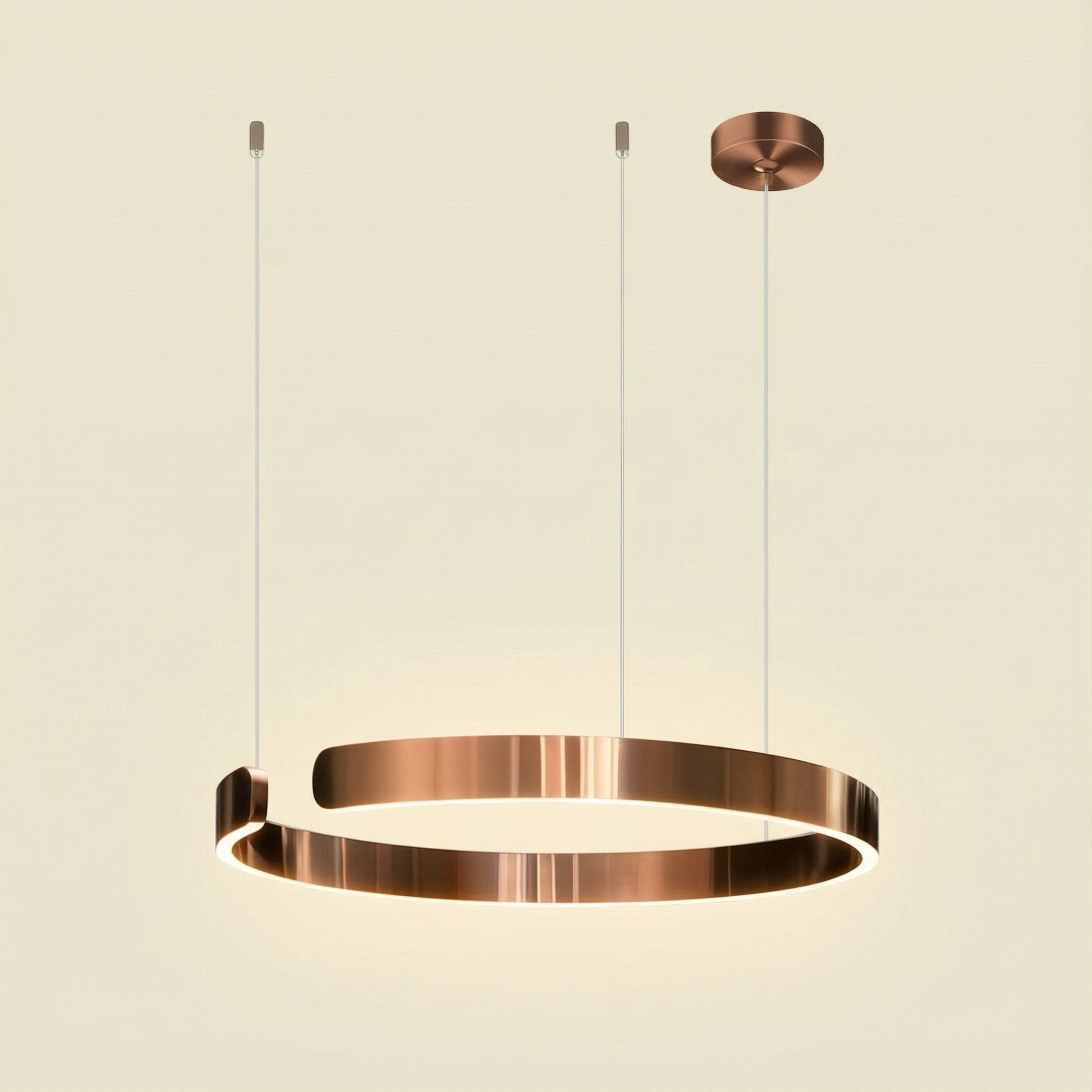 Lunaris | Elegant Minimalist LED Circle Pendant Light