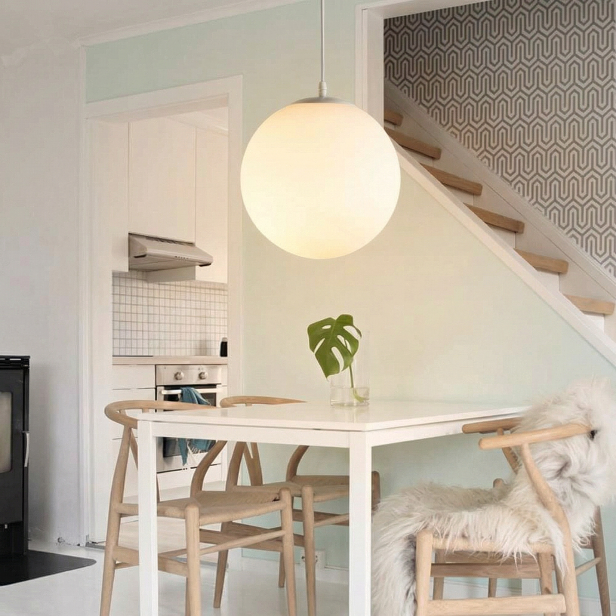 Luminara | Elegant Minimalist Glass Kitchen Pendant Lighting Fixture