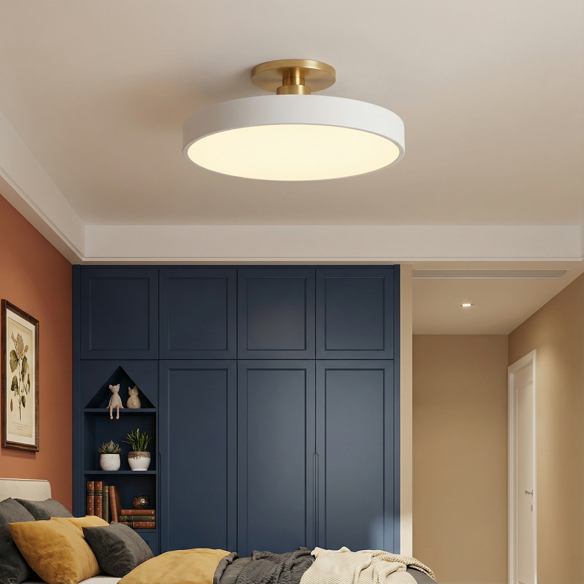 LuminaraGlow | Stylish Modern LED Flush Mount Ceiling Light Fixture