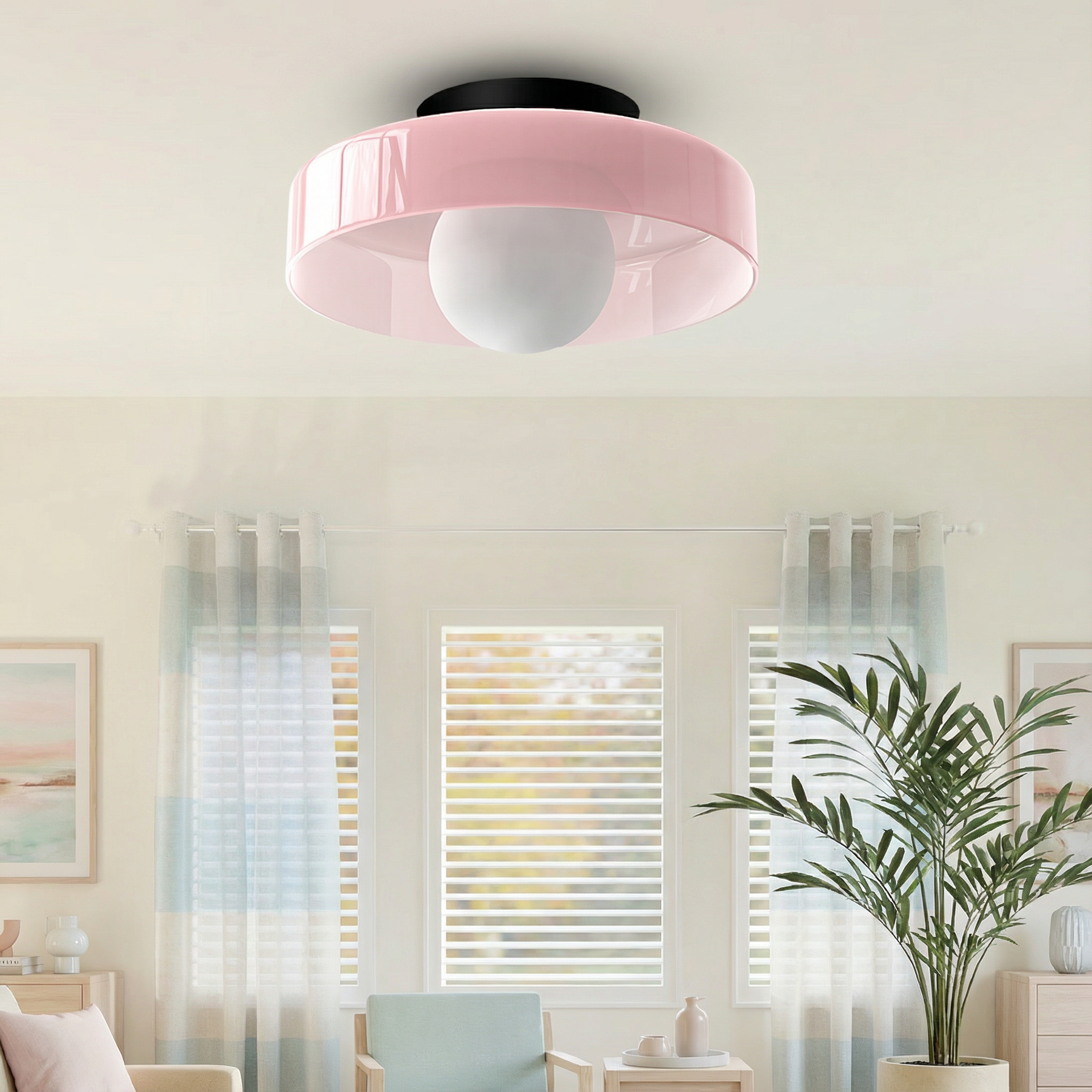Luminara | Sleek Modern Round Flush Mount Ceiling Light Fixture