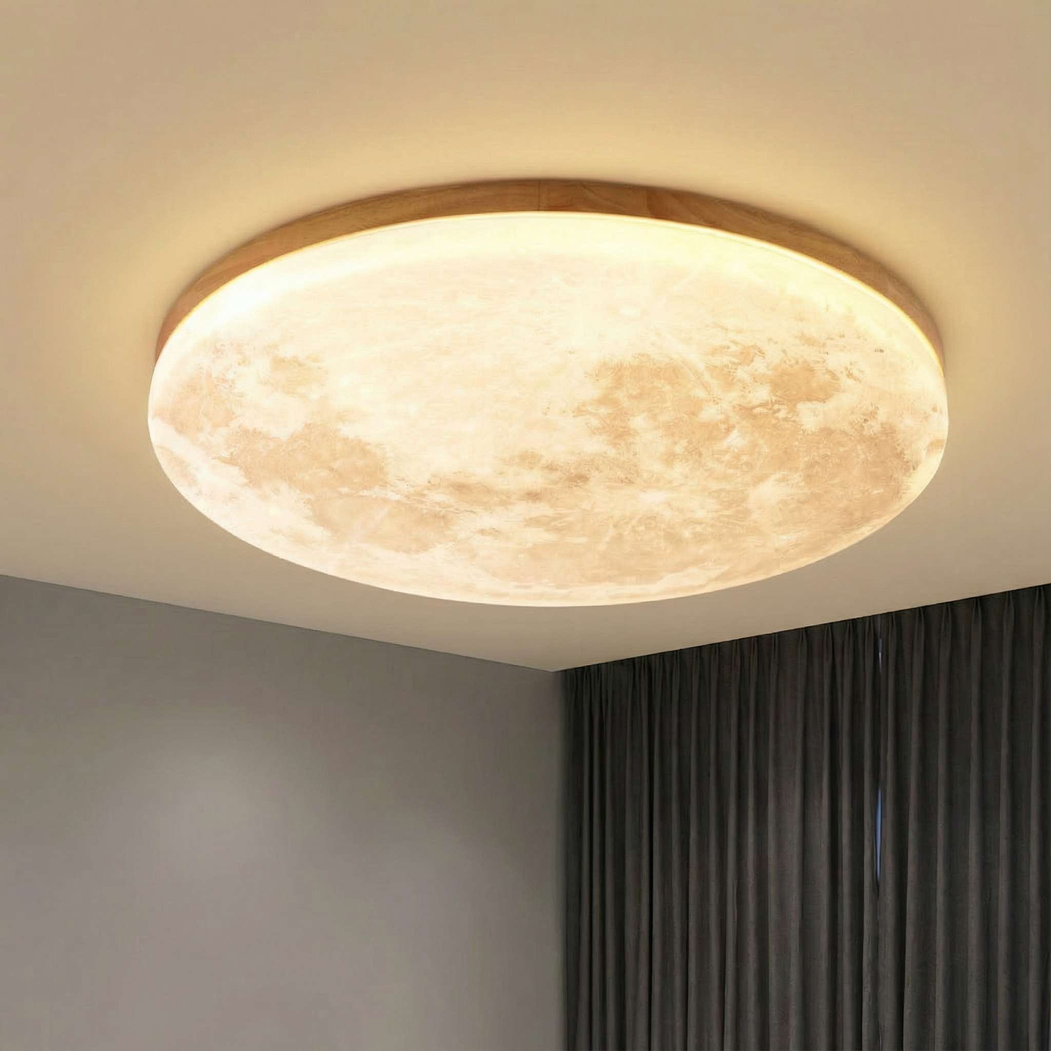 LunaGlow | Modern Dimmable LED Flush Mount Ceiling Light Fixture
