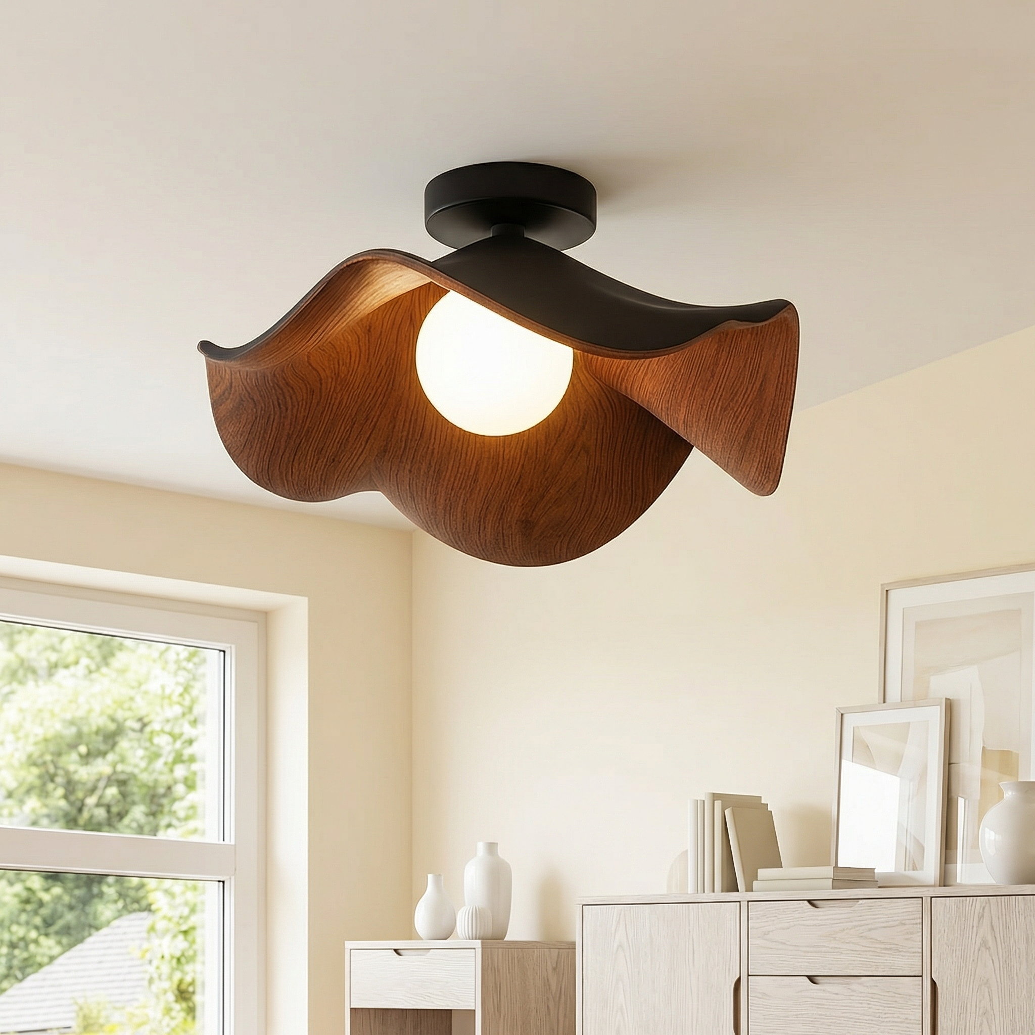 FloraGlow | Elegant Modern Flush Mount Ceiling Light Fixture