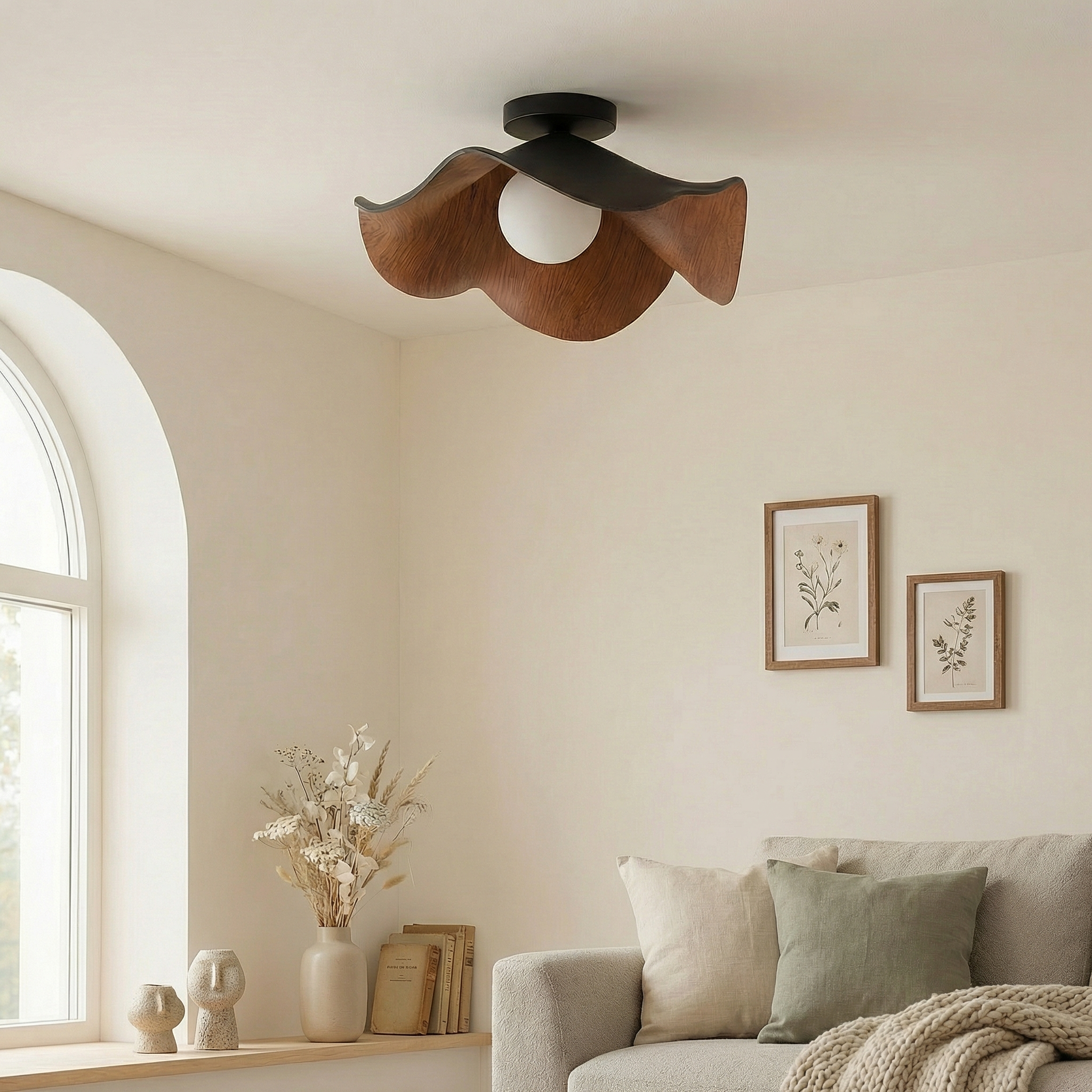 FloraGlow | Elegant Modern Flush Mount Ceiling Light Fixture