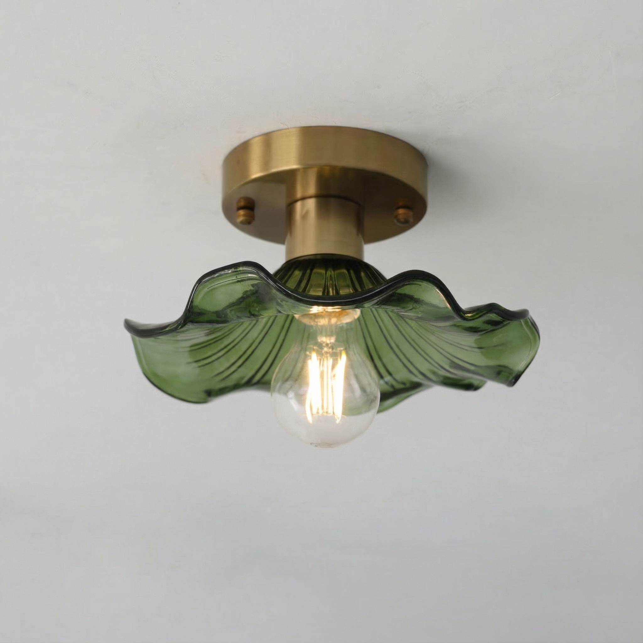 HibiscusGlow | Elegant Modern Floral Flush Mount Ceiling Light Fixture