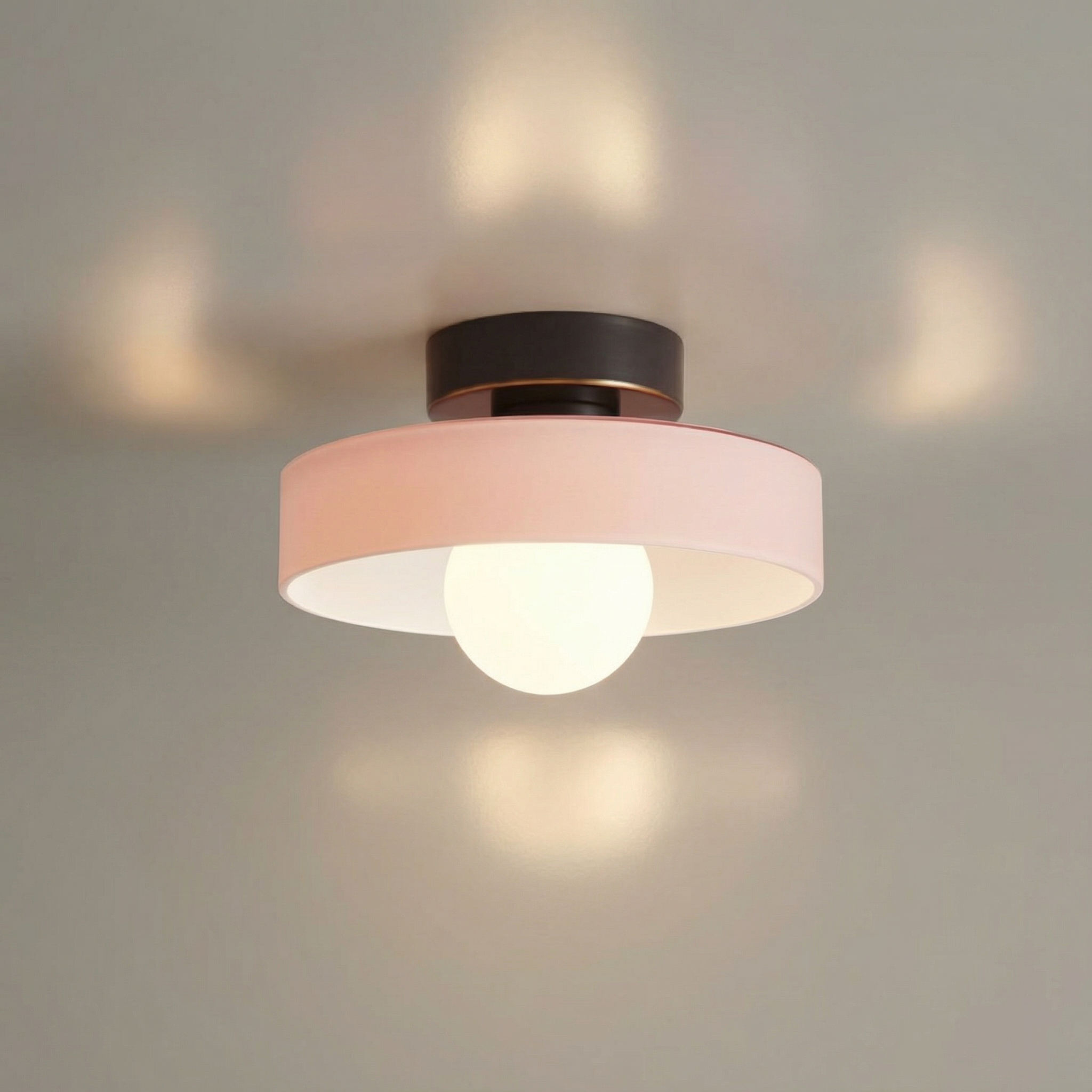 LumiereBauhaus | Elegant Geometric Flush Mount Ceiling Light Fixture