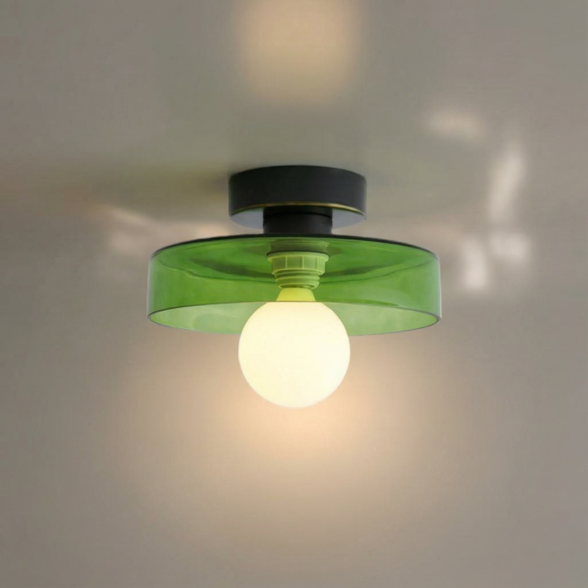 LumiereBauhaus | Elegant Geometric Flush Mount Ceiling Light Fixture