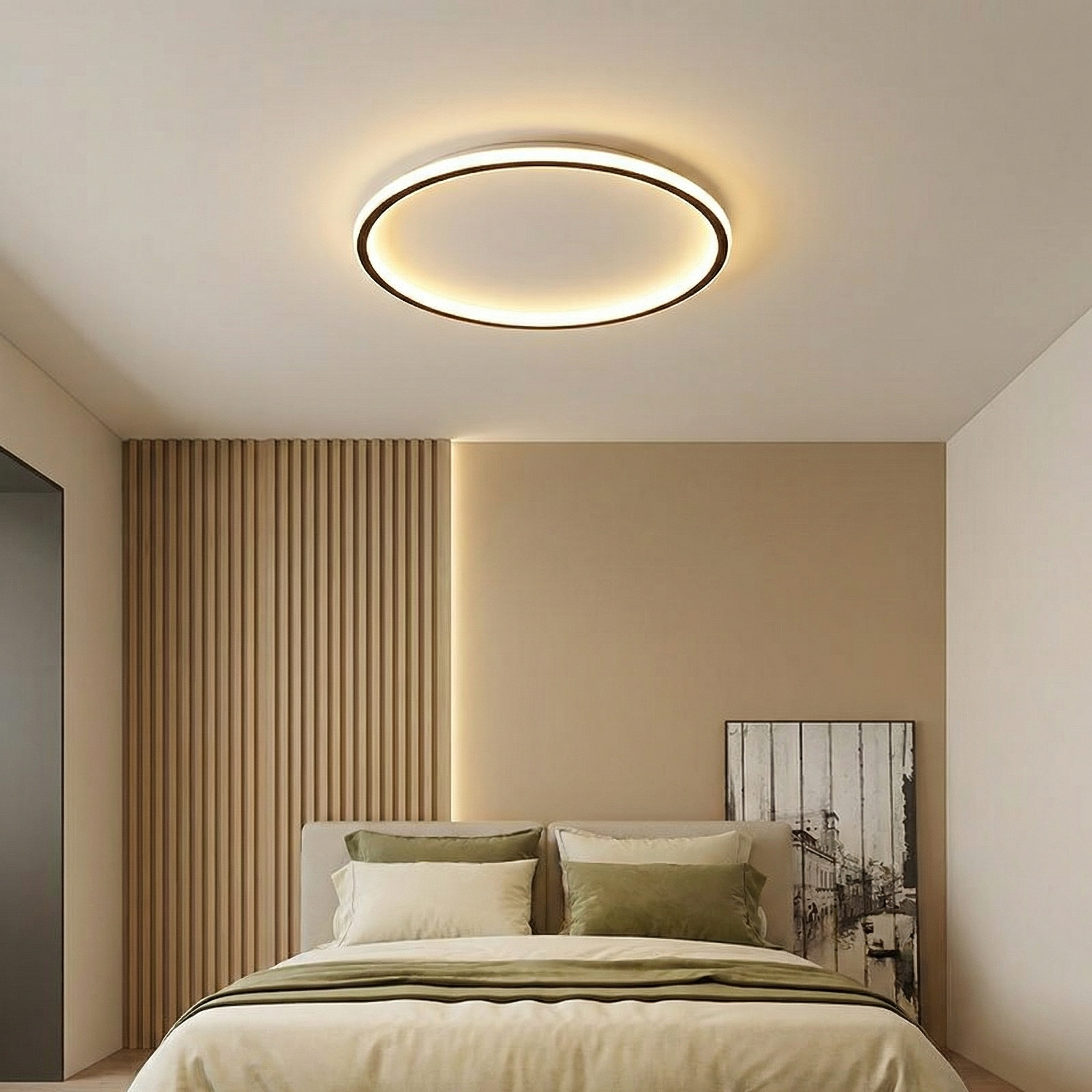 NordicGlow | Elegant Minimalist LED Flush Mount Ceiling Light Fixture