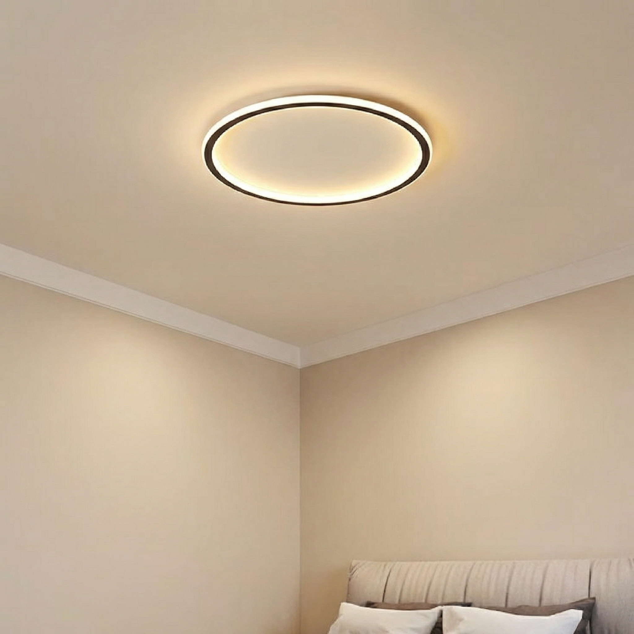 NordicGlow | Elegant Minimalist LED Flush Mount Ceiling Light Fixture