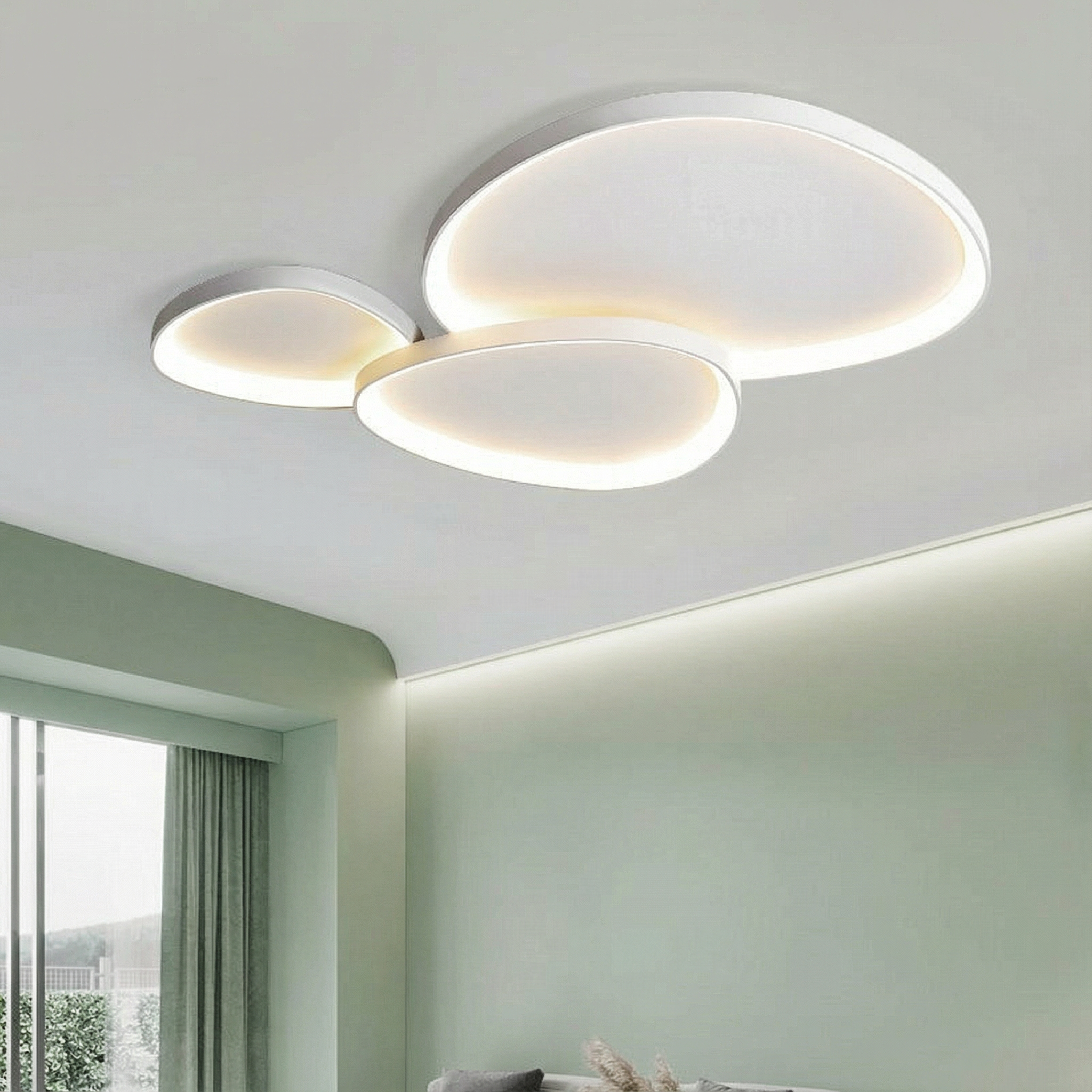 Luminara | Sleek Modern Minimalist Flush Mount Ceiling Light Fixture