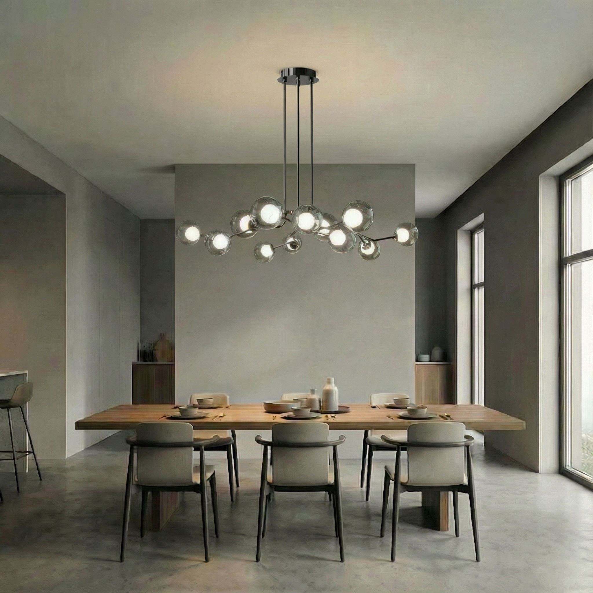 NordicAura | Stylish Modern LED Flush Mount Ceiling Light Fixture
