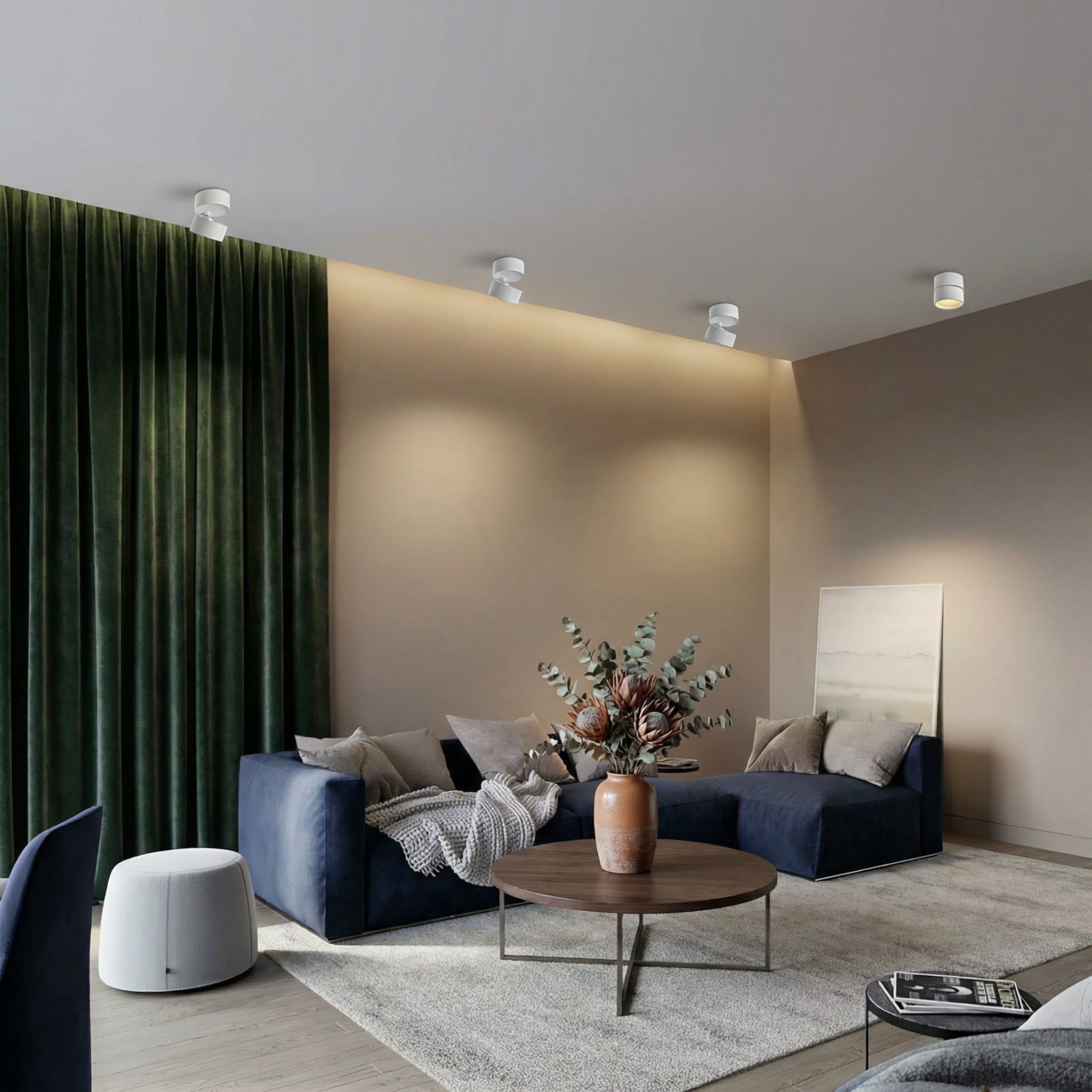 Luminara | Modern Minimalist LED Flush Mount Ceiling Light Fixture 2-Pack