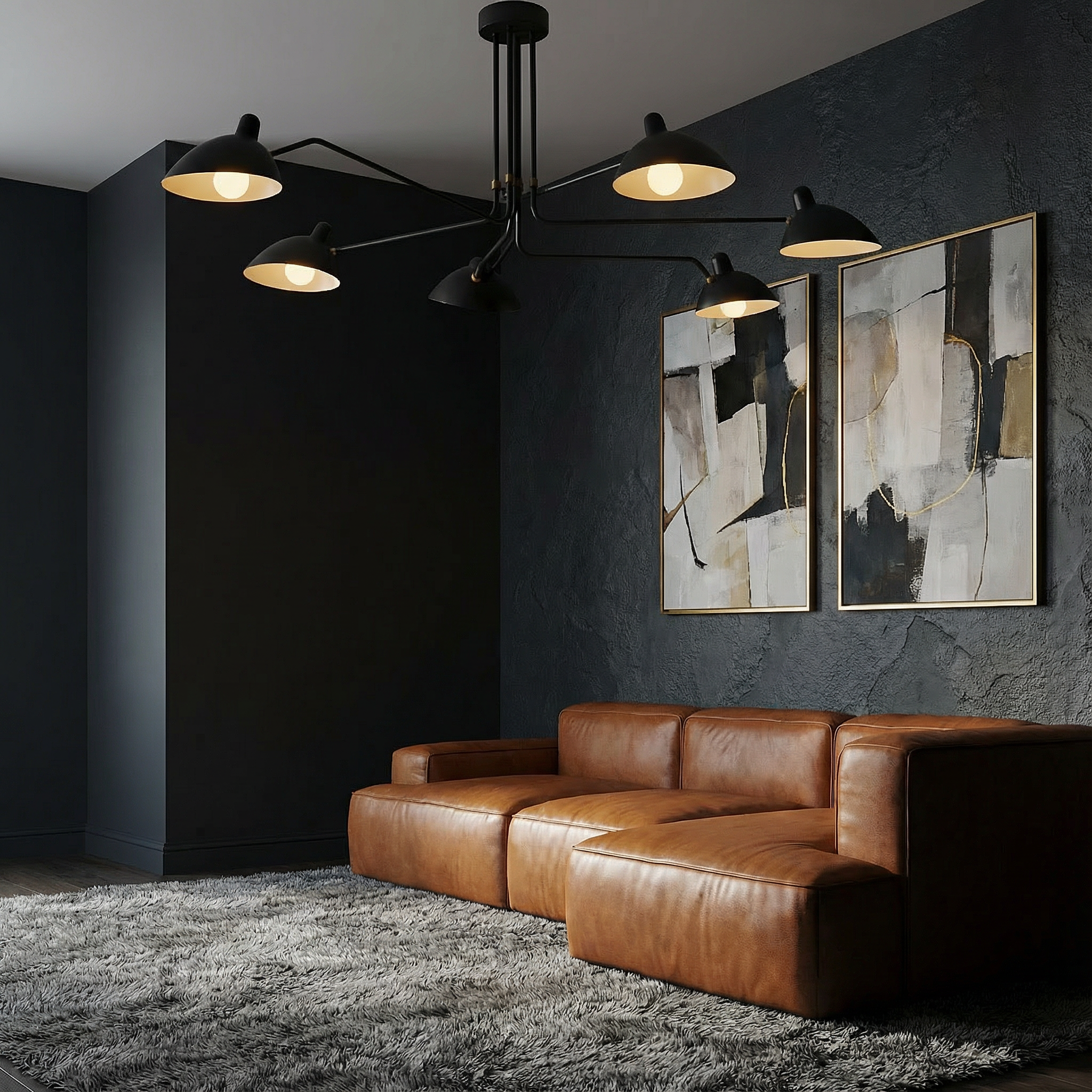 Luminara | Elegant Modern Mid-Century Ceiling Light Fixture