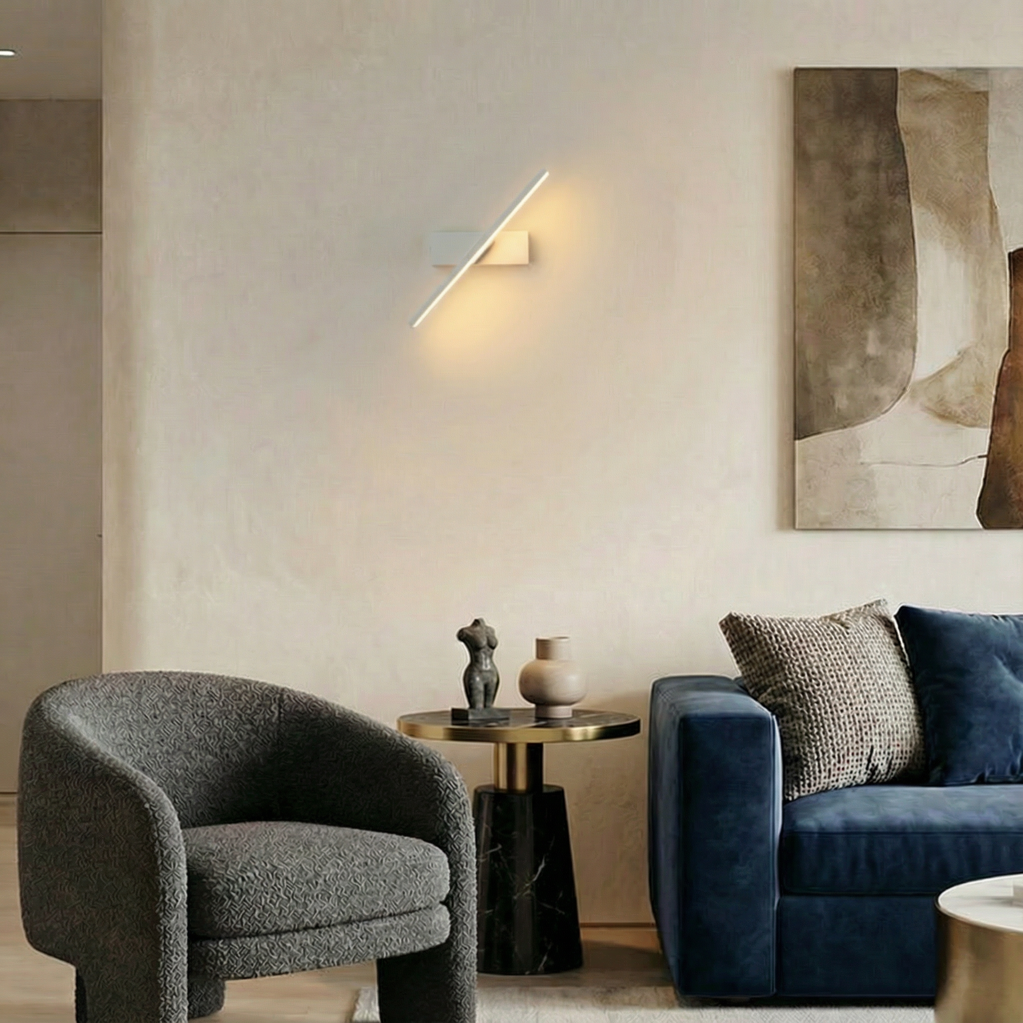 Luminara | Sleek Modern Rotatable Wall Light Fixture for Custom Illumination