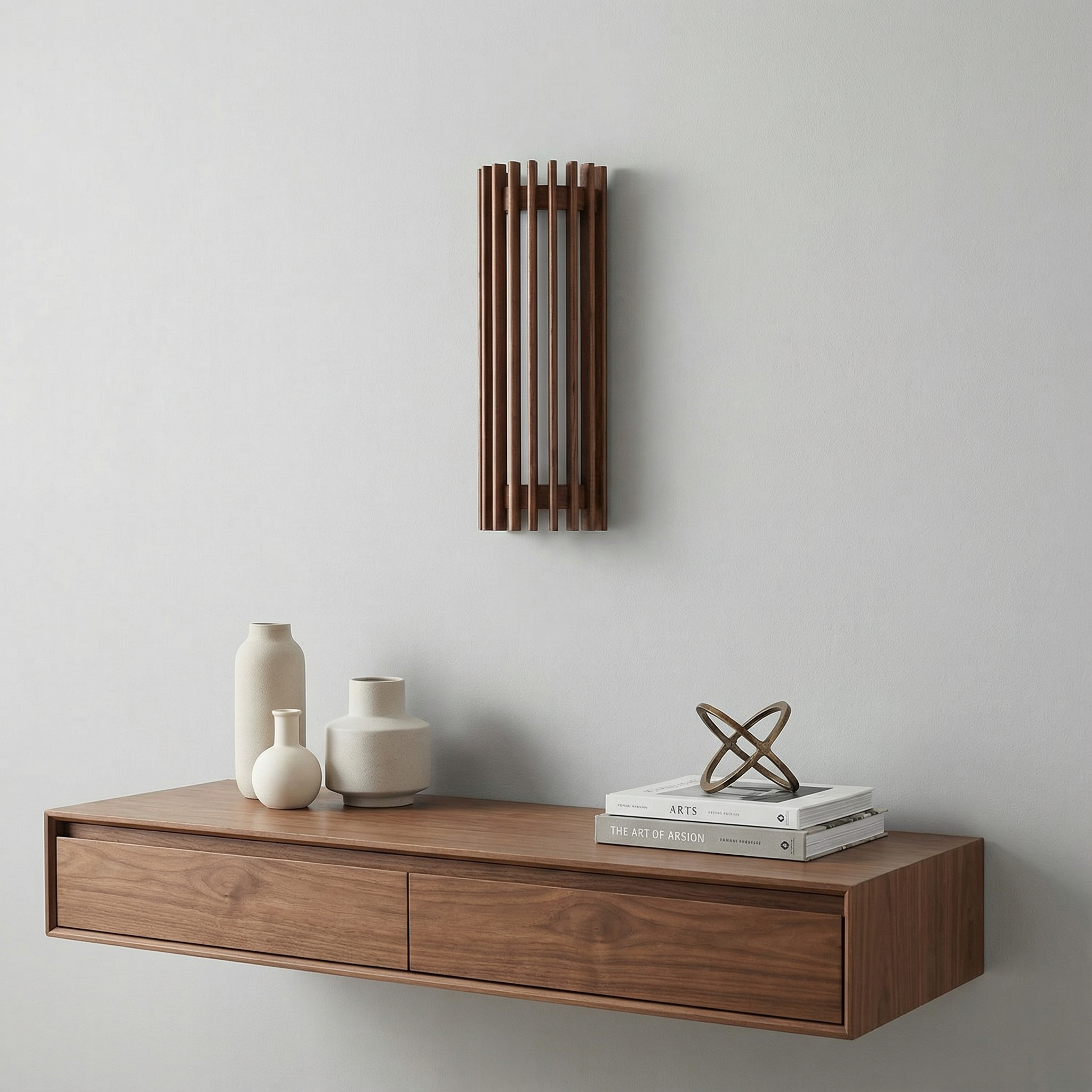 WalnutGlow | Elegant Natural Wood Indoor Wall Lamp