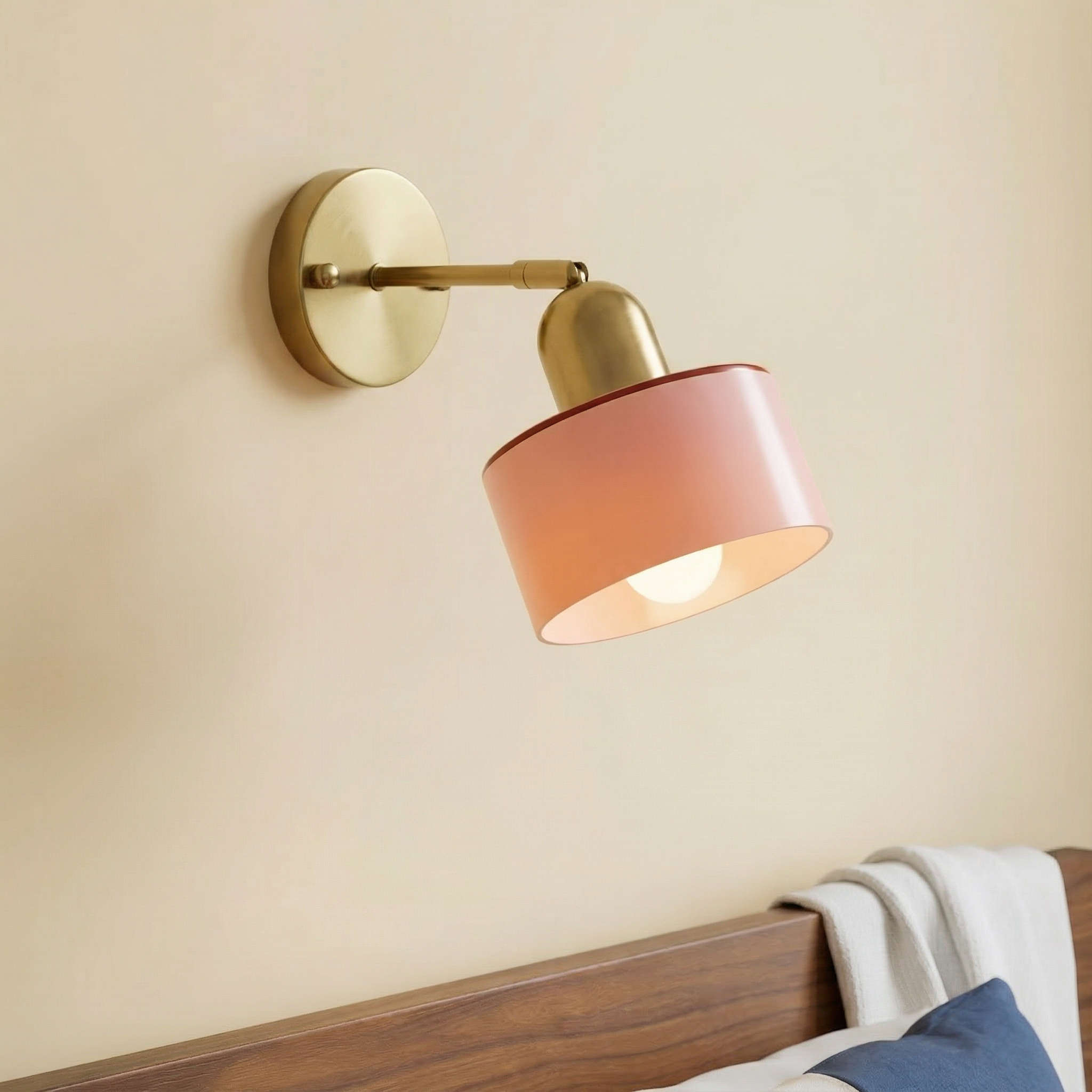 Contemporary Wall Light | Colored Glass Sconces with LED Compatibility | Elegant Fixture for Warm Ambiance