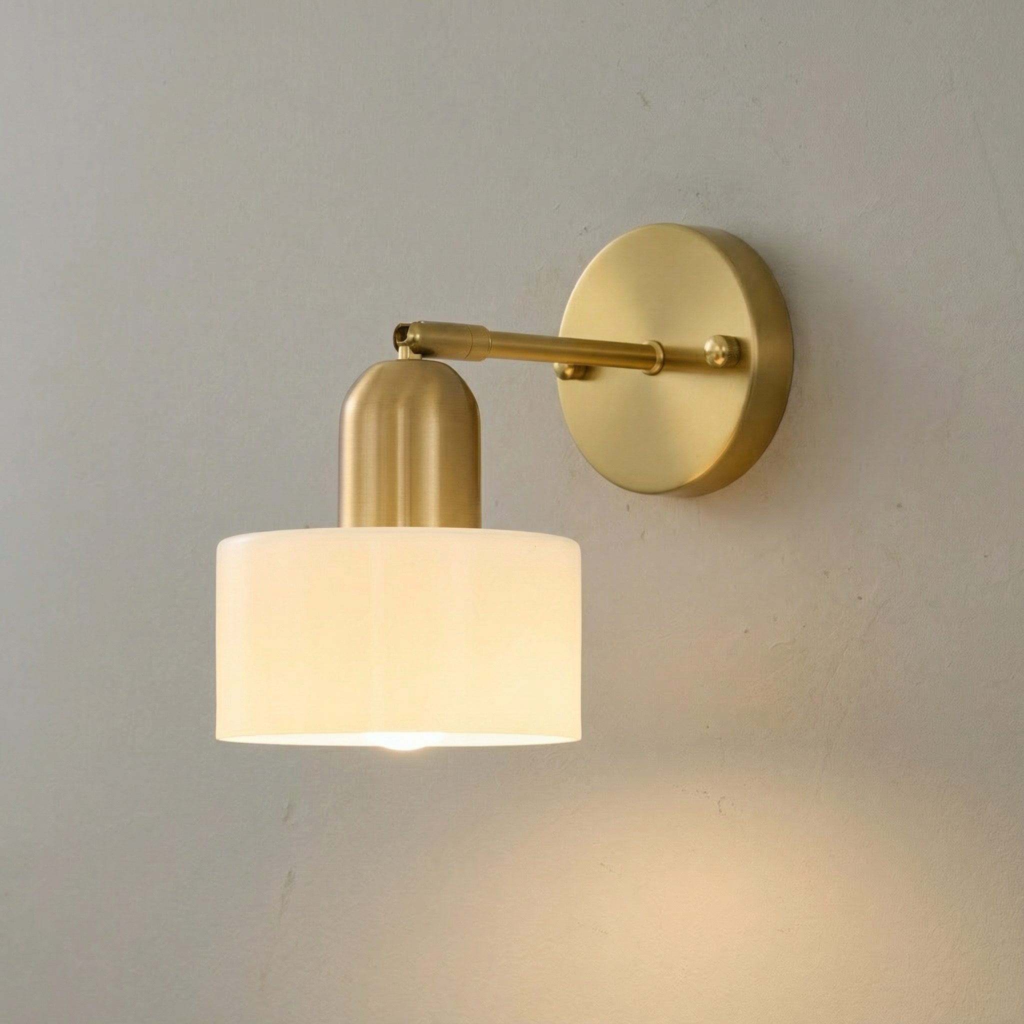 Contemporary Wall Light | Colored Glass Sconces with LED Compatibility | Elegant Fixture for Warm Ambiance