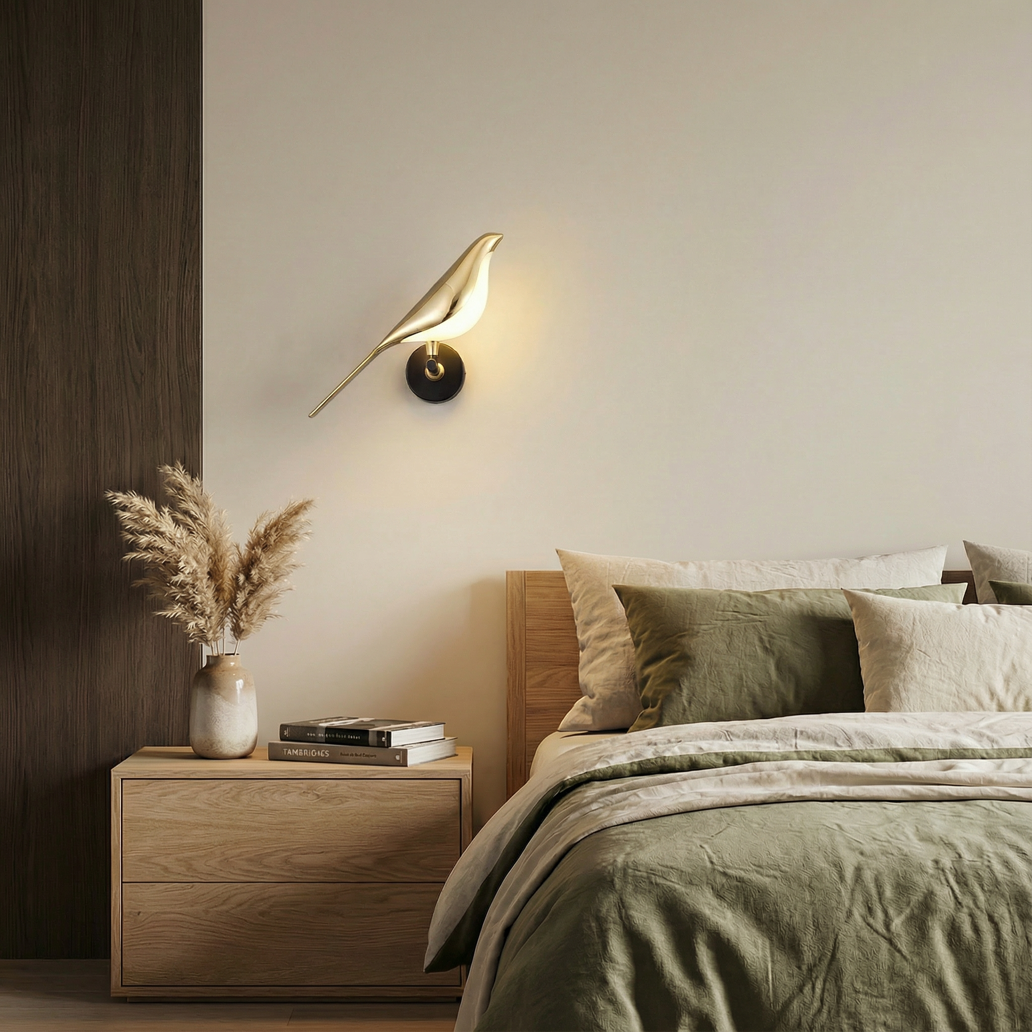Artistic Wall Light | Modern Bird-Shaped Wall Lamp with Adjustable LED | Unique Decor Accent for Warm Ambiance