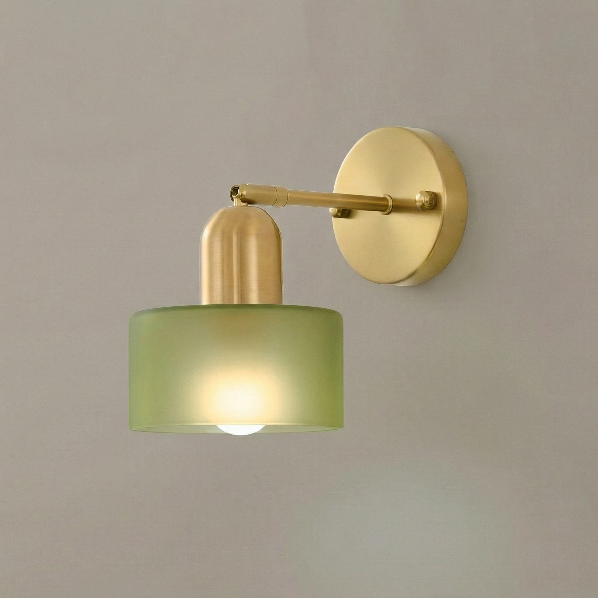 Contemporary Wall Light | Colored Glass Sconces with LED Compatibility | Elegant Fixture for Warm Ambiance