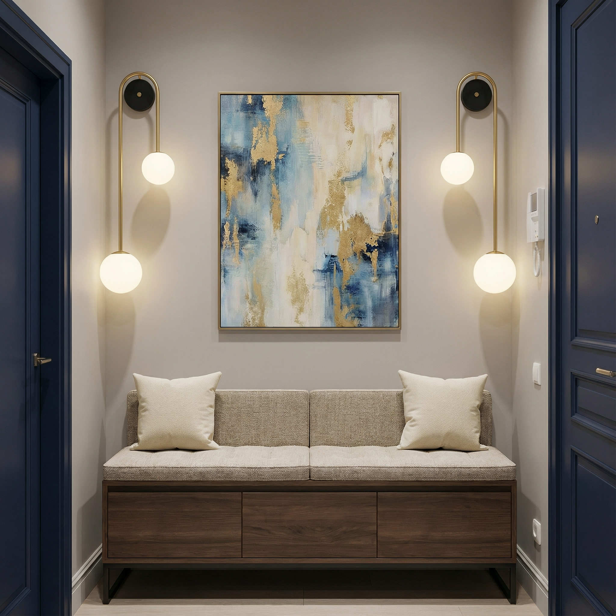 Elegant Arc Wall Light | Contemporary Wall Lamp with Soft LED Glow | Modern Sconce for Cozy Ambiance