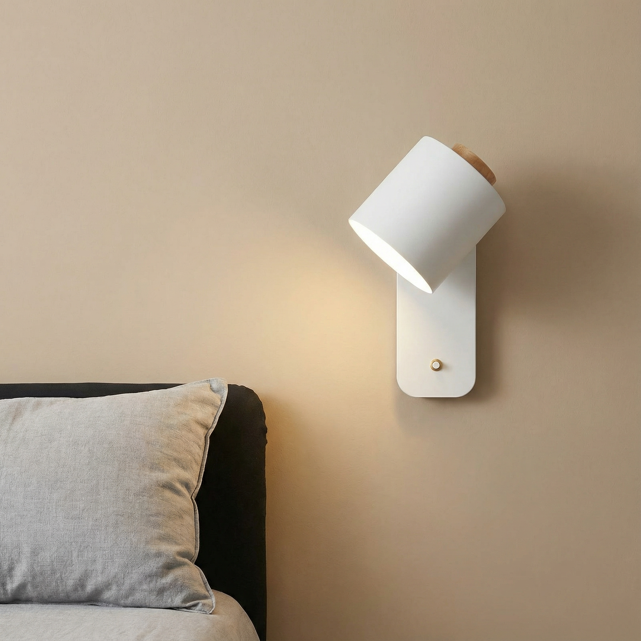 Elegant Cylinder Wall Sconce Lighting with Soft LED Glow | Modern Design for Cozy Ambiance