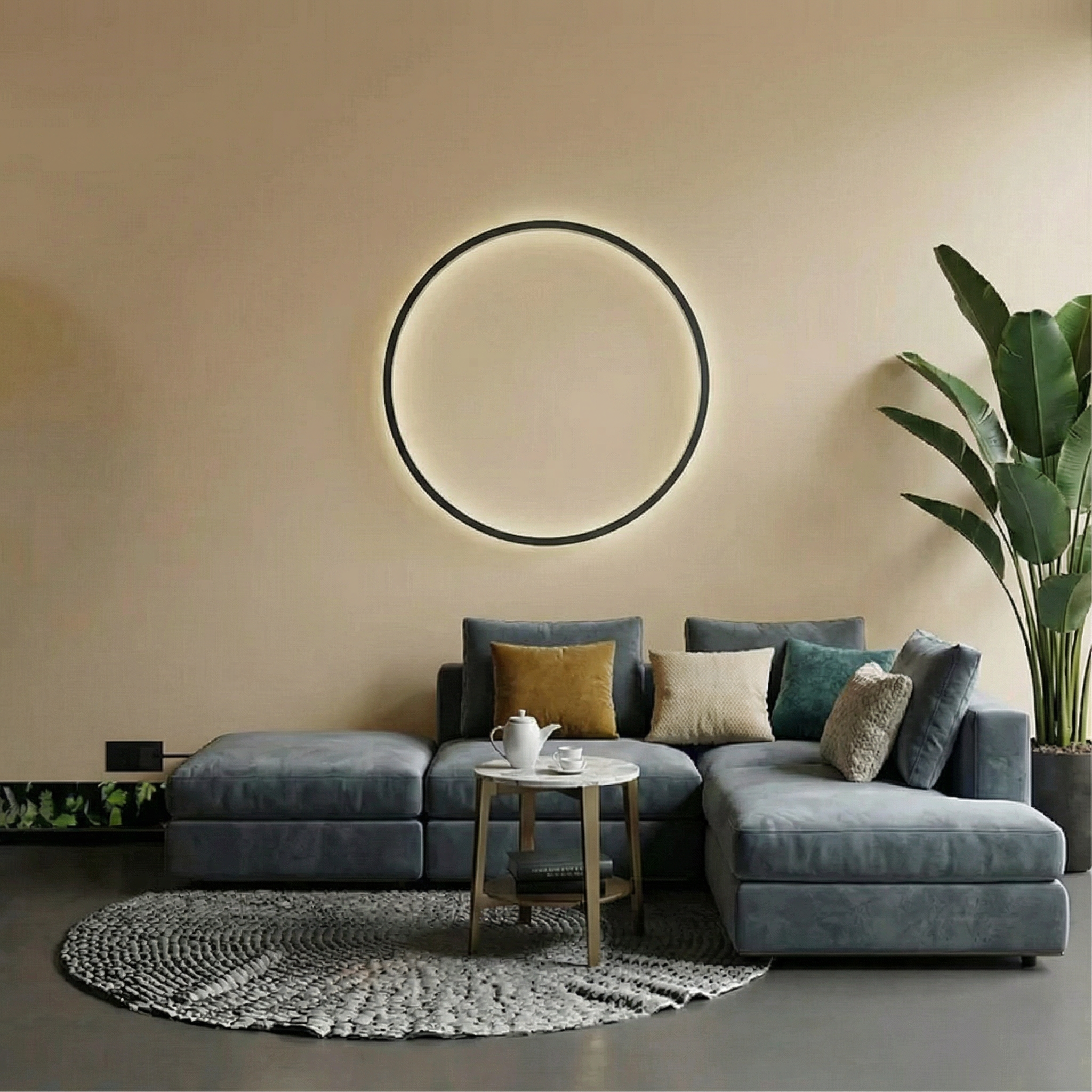 Myka | Wall Light with Ambient Glow & Minimalist Design for Modern Spaces