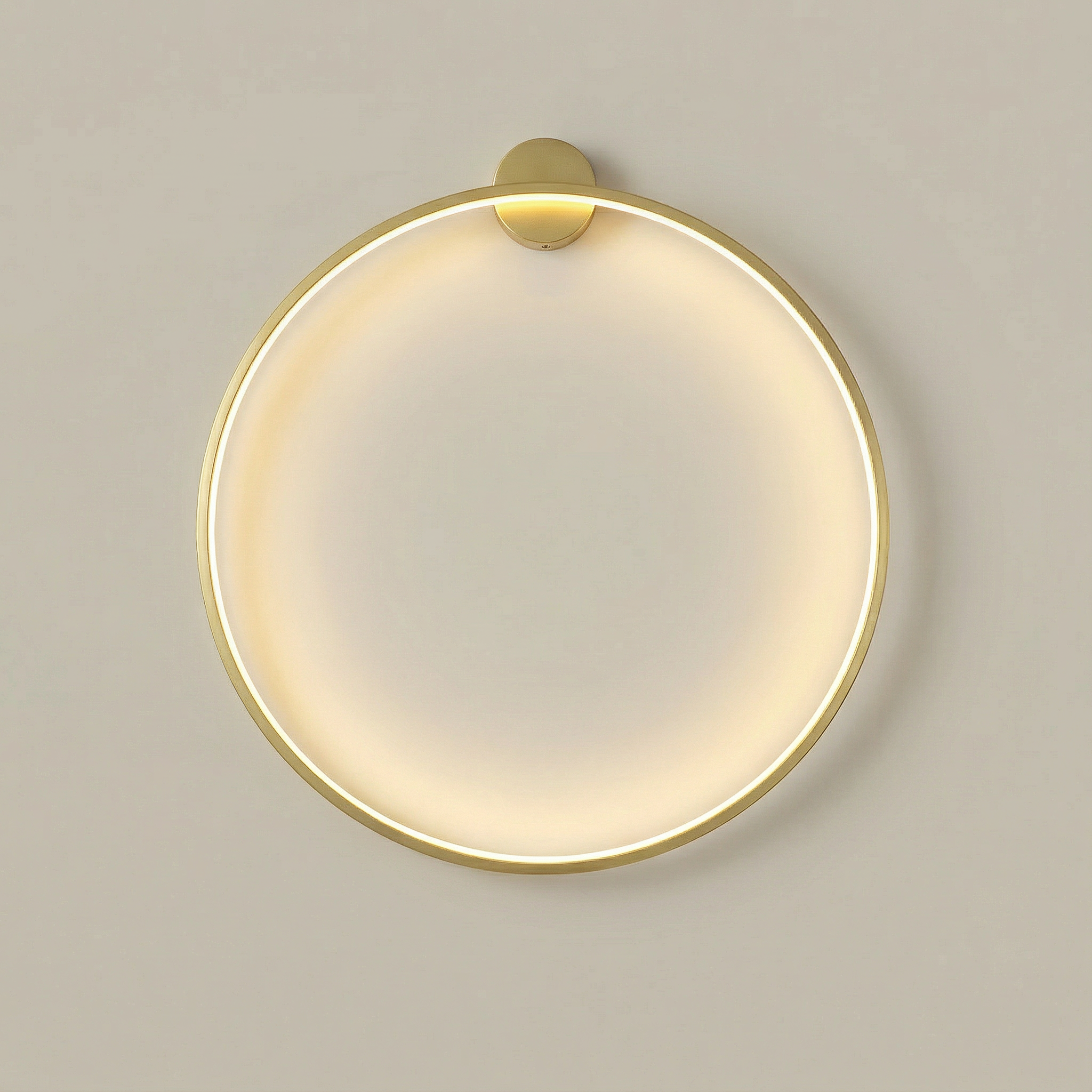 Scandinavian Wall Lamp | Modern LED Ring Sconce with Ambient Glow | Stylish Lighting for Home Decor