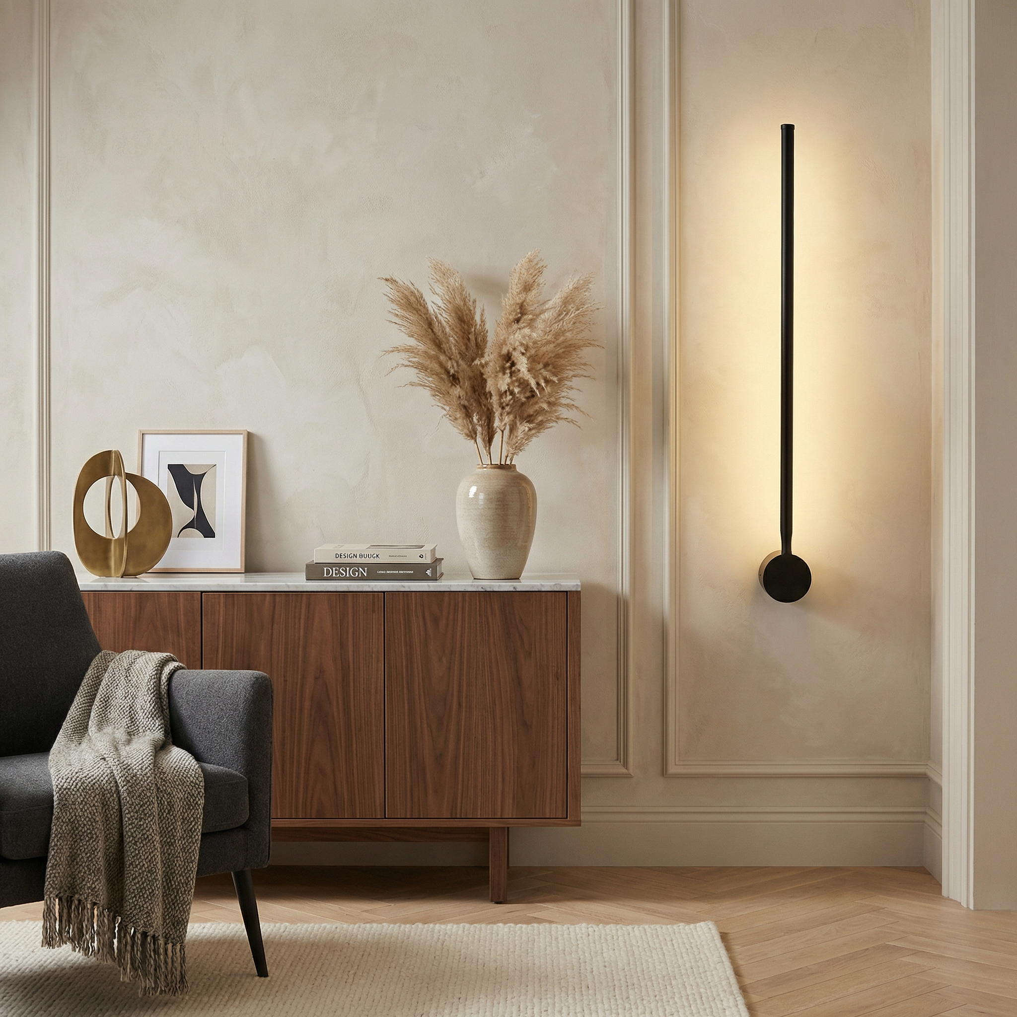 Contemporary Wall Light | Minimalist Iron & Acrylic Sconce with LED Bulbs | Modern Design for Stylish Ambiance