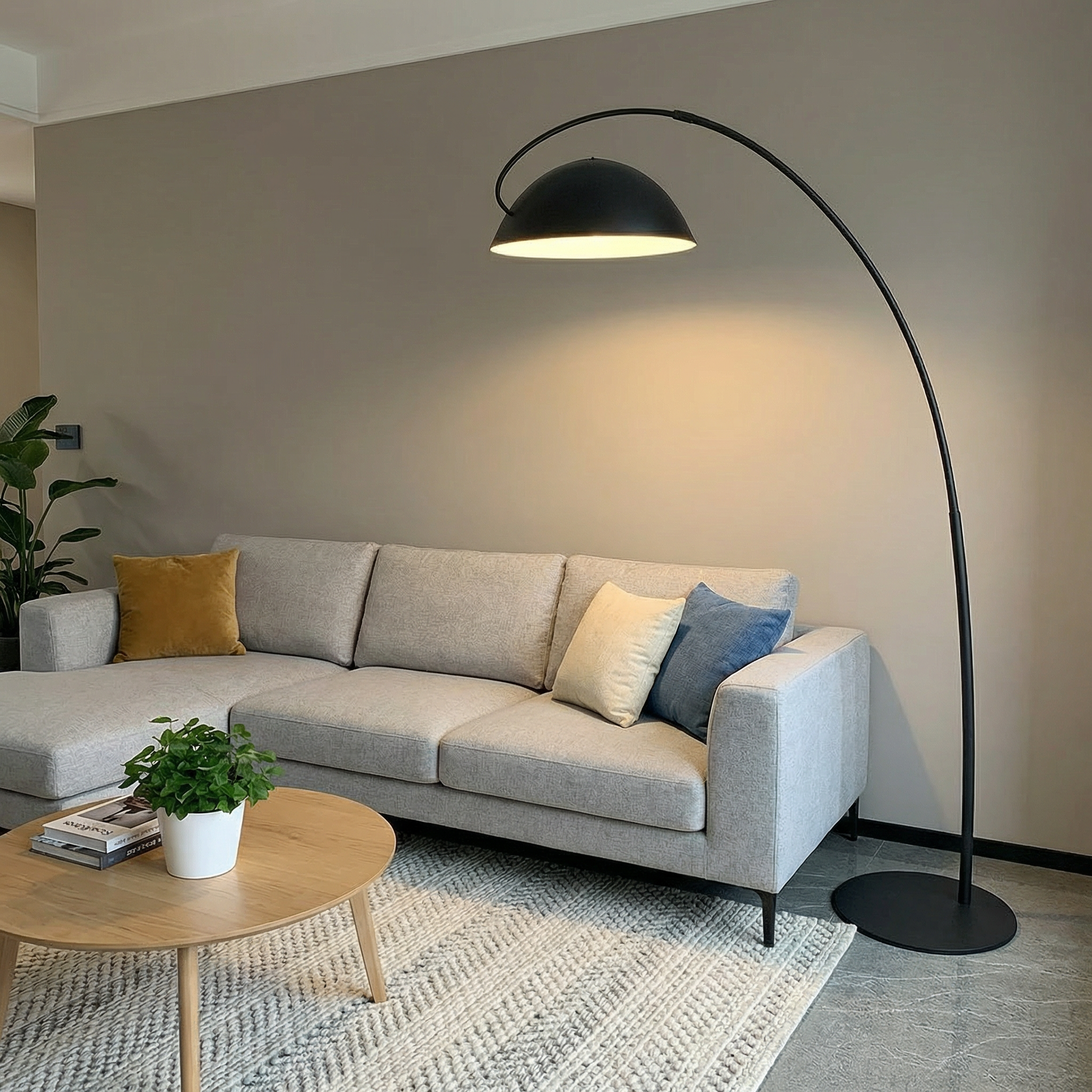Nordic Elegance | Modern Floor Lamp with Adjustable Height & LED Bulb | Minimalist Design for Living Room Illumination