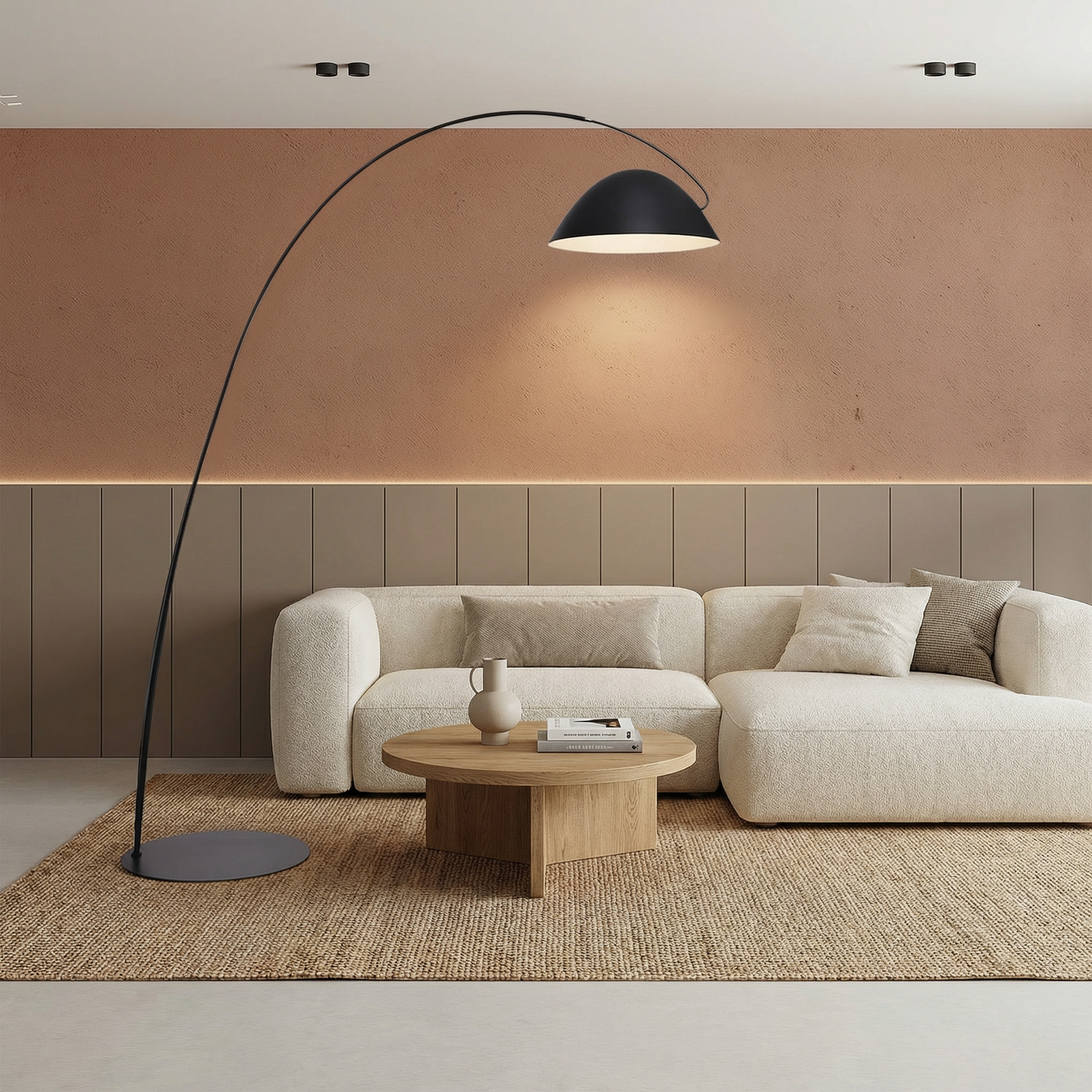 Nordic Elegance | Modern Floor Lamp with Adjustable Height & LED Bulb | Minimalist Design for Living Room Illumination