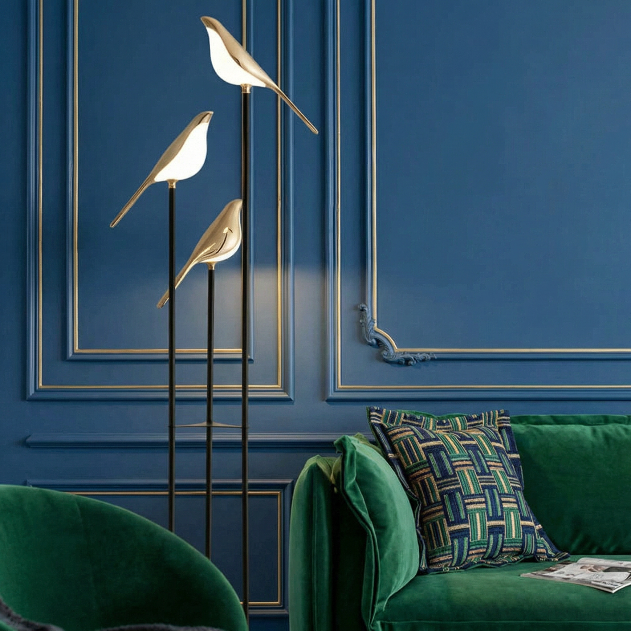 Sculptural Floor Lamp | Modern Standing Lamp with LED Lighting | Elegant Accent for Living Room Decor