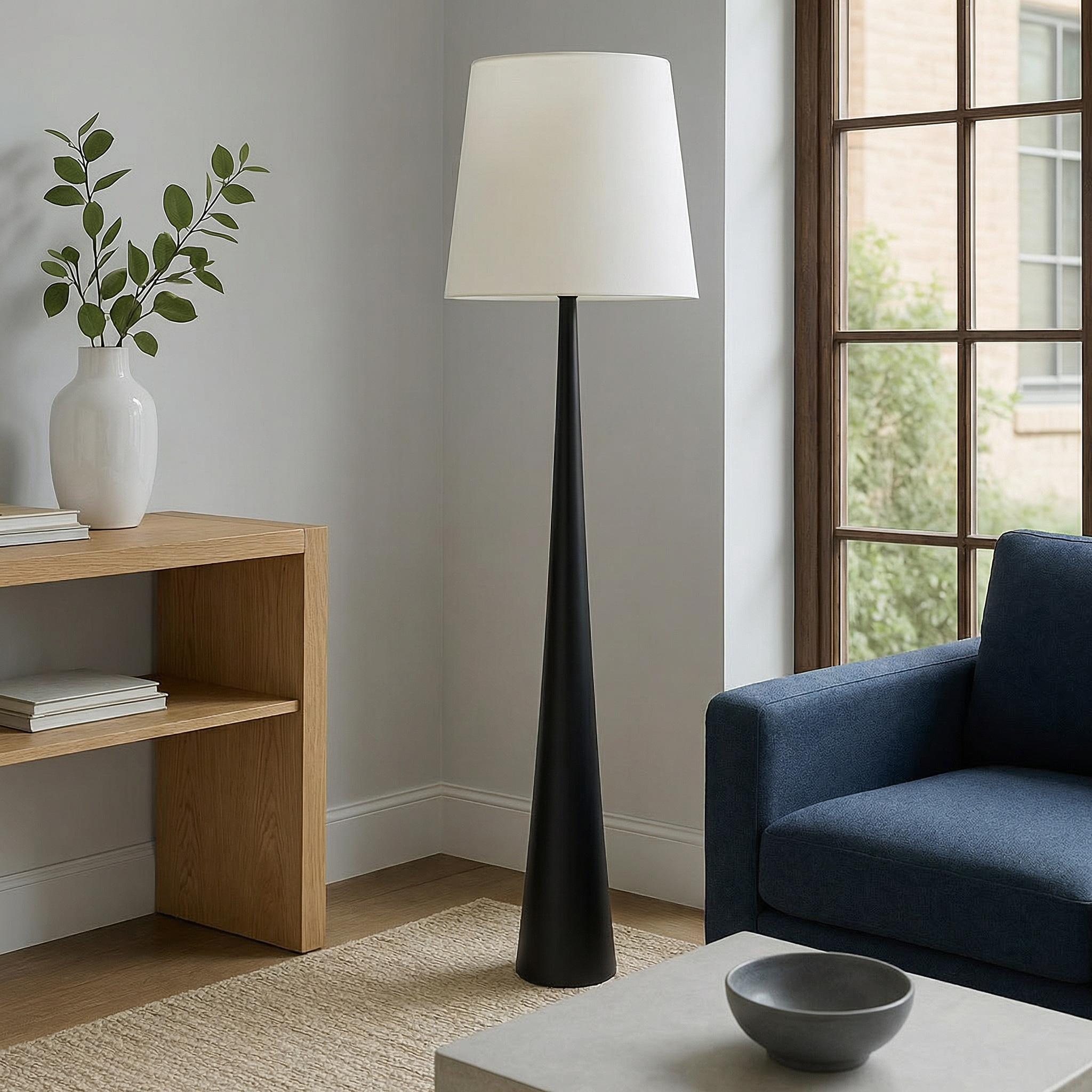 Scandinavian Floor Lamp | Modern Standing Lamp with LED Bulb | Eco-Friendly Design for Cozy Living Room Ambiance