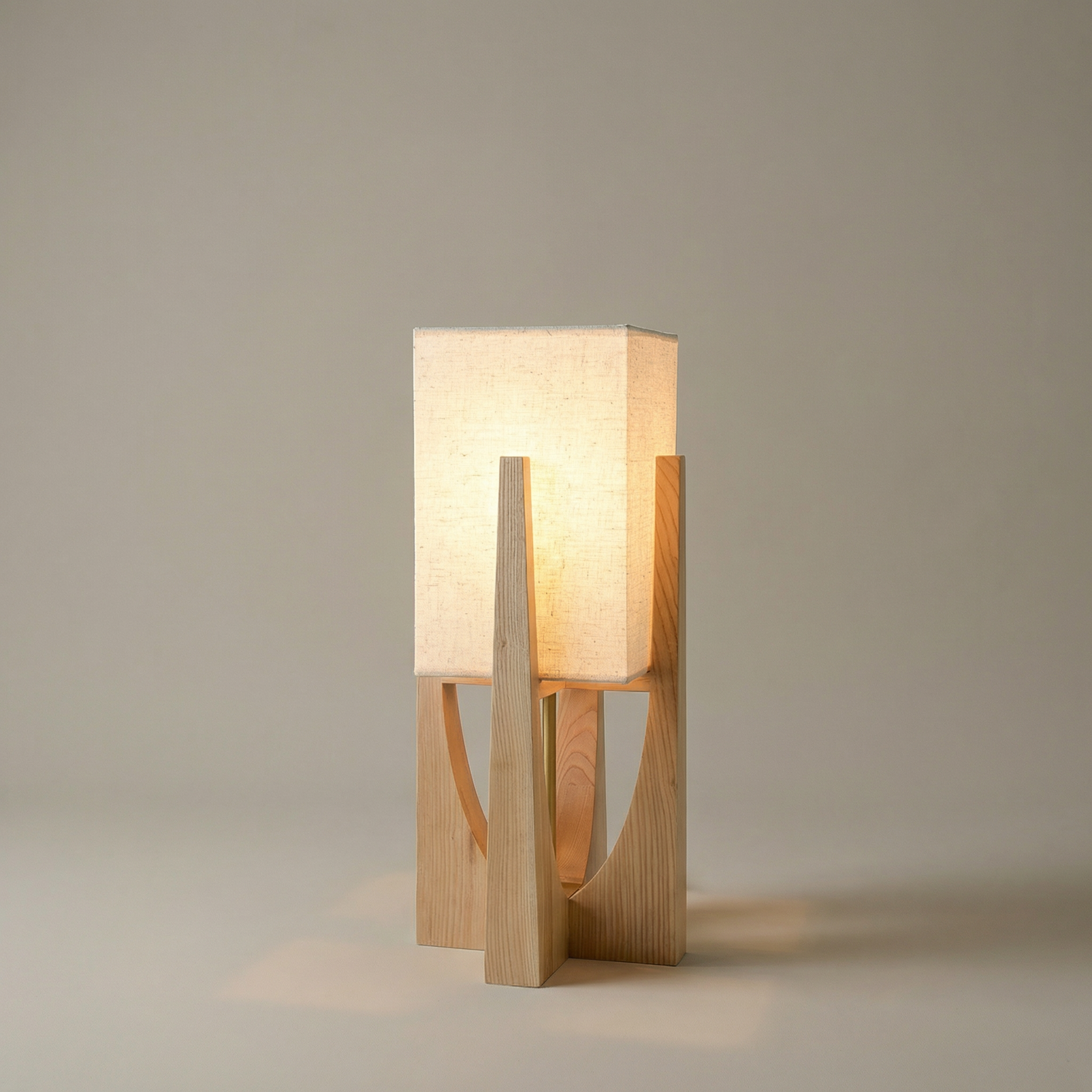 Wabi Sabi | Modern Floor Lamp with Handcrafted Shade | Elegant Lighting for Living Room Serenity