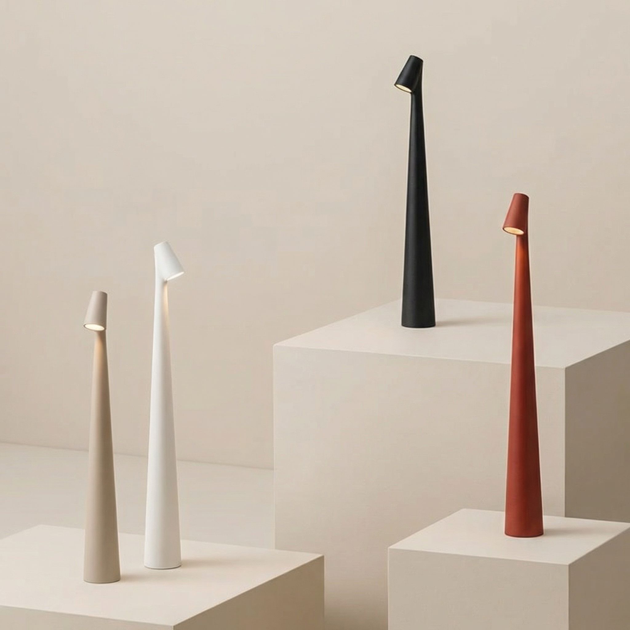 Contemporary Table Lamp with Adjustable Height | Modern Minimalist Design for Cozy Ambiance