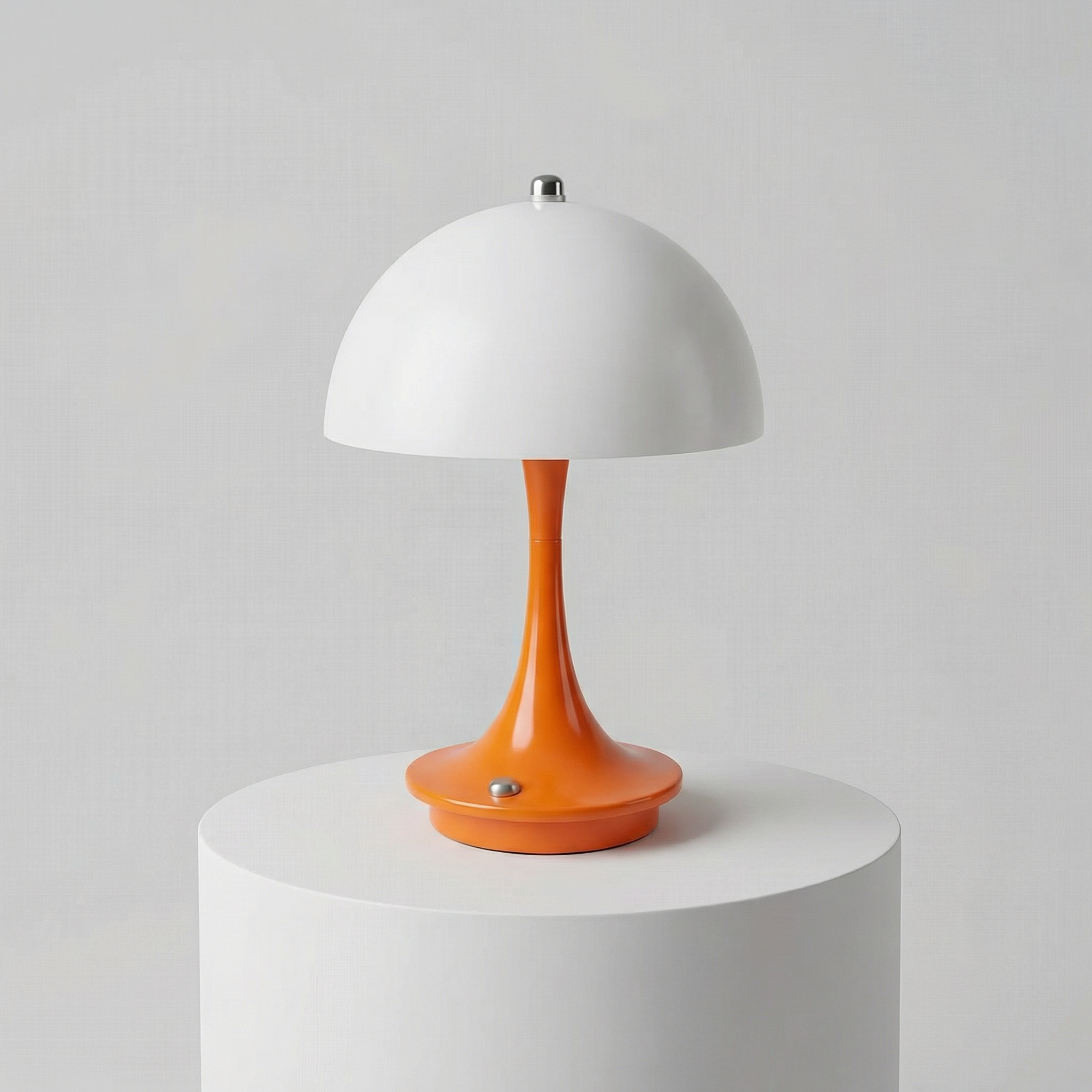 Contemporary Mushroom Table Lamp | Cordless LED Design for Easy Placement