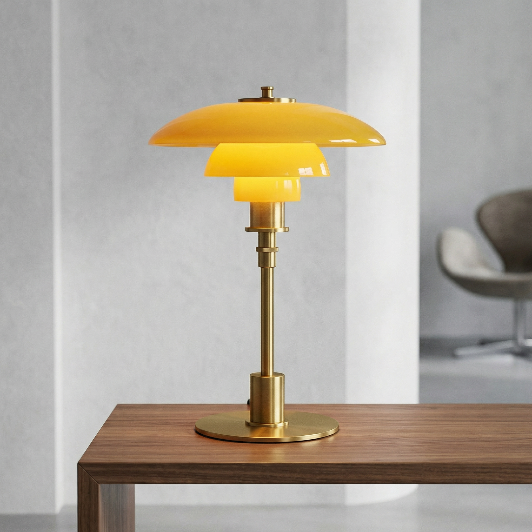 Scandinavian Style Table Lamp with LED Bulb & Dimming Feature | Modern Bedside Table Lamp for Cozy Ambiance